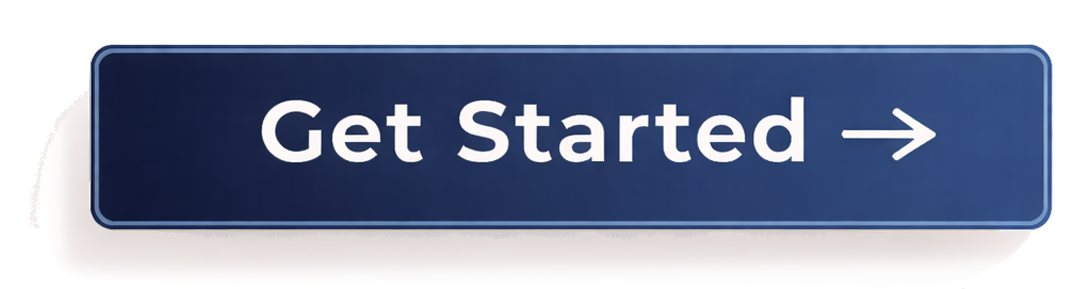 Blue rectangular sign with white text that says 'Get Started' and an arrow pointing to the right.
