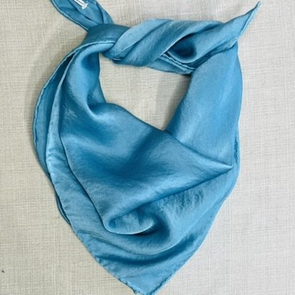 SILK BANDANA | FRESH INDIGO