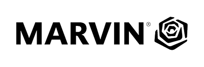 Marvin logo with a hexagon and gear icon