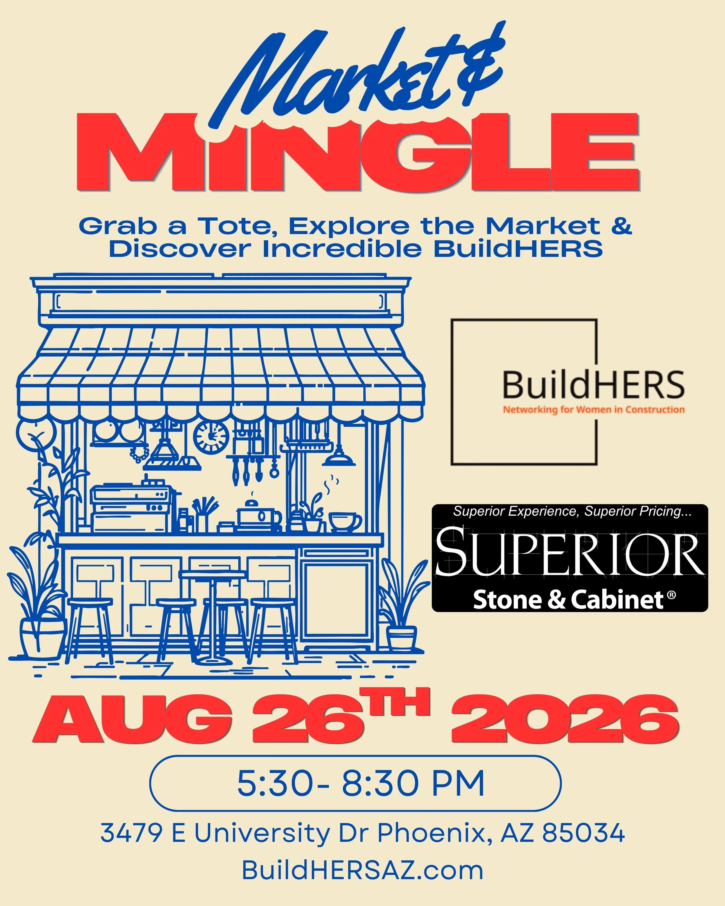August BuildHERS Market & Mingle