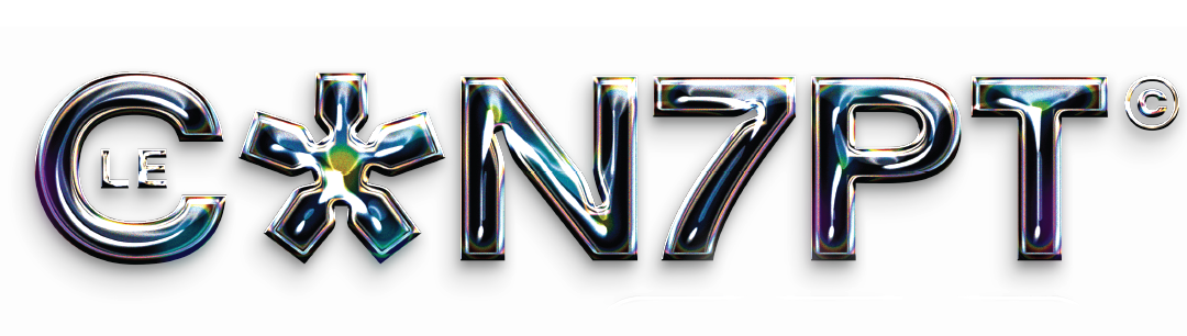 Futuristic and colorful logo that reads "LE C*INZPT" with a black background.