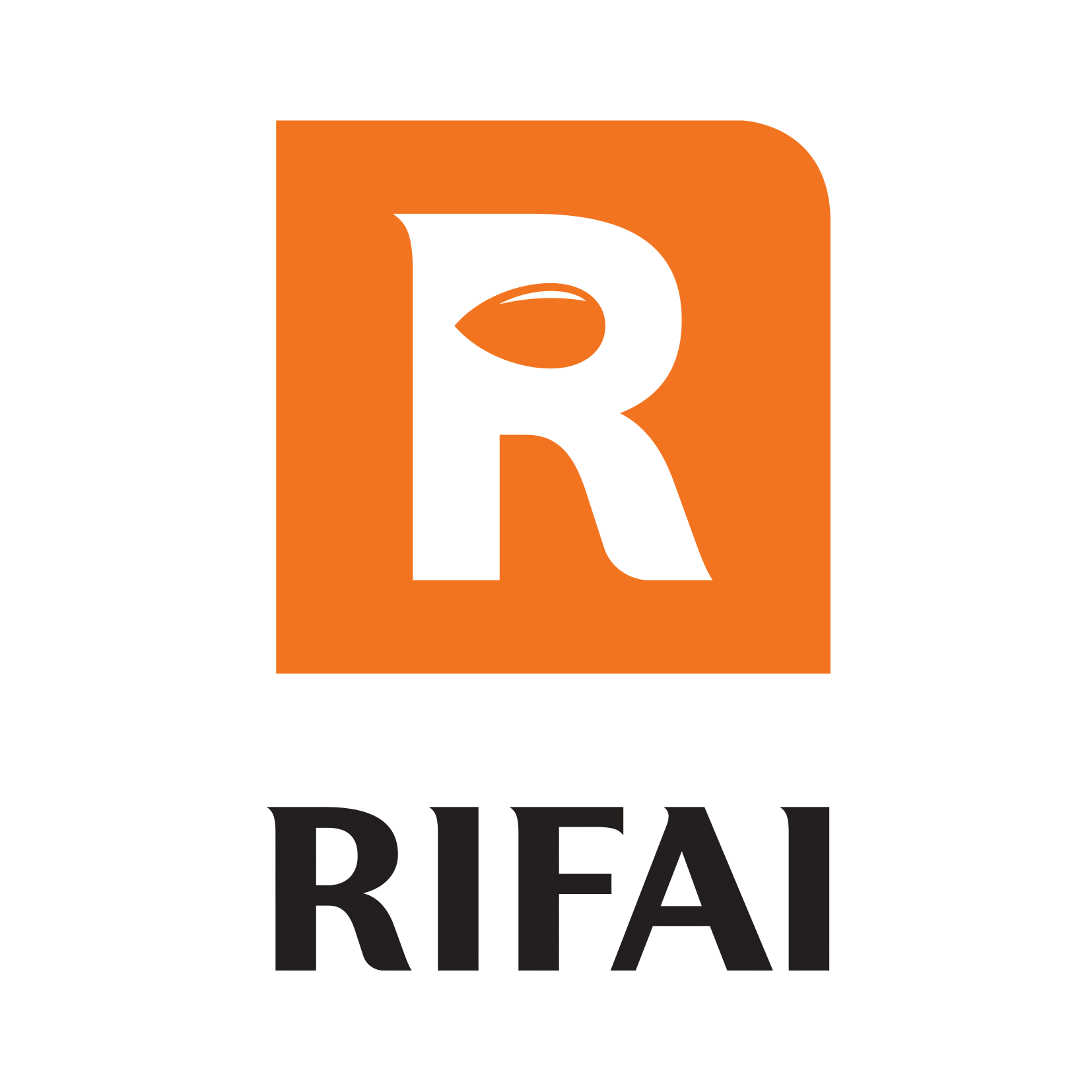 RIFA logo with an orange square background and a white letter R, accompanied by black text that spells RIFA.