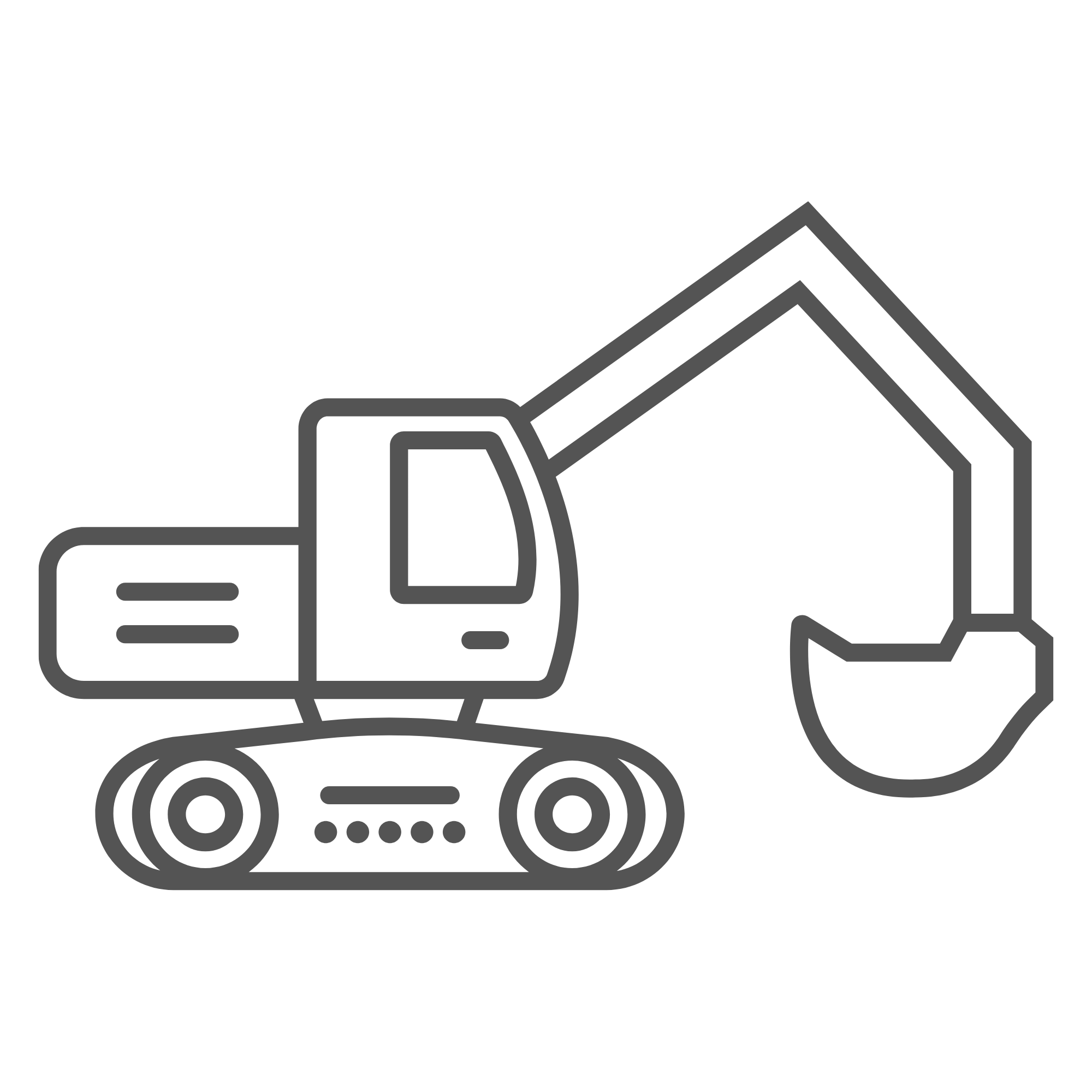 Graphic of excavator