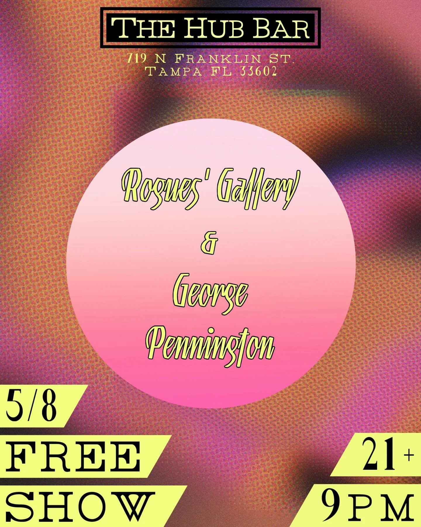 Come check us out at The Hub this Friday!
Cover is free, just come hang
We&rsquo;re gonna be playing with @georgepenningtonmusic

Flyer credit @phixatedphotography