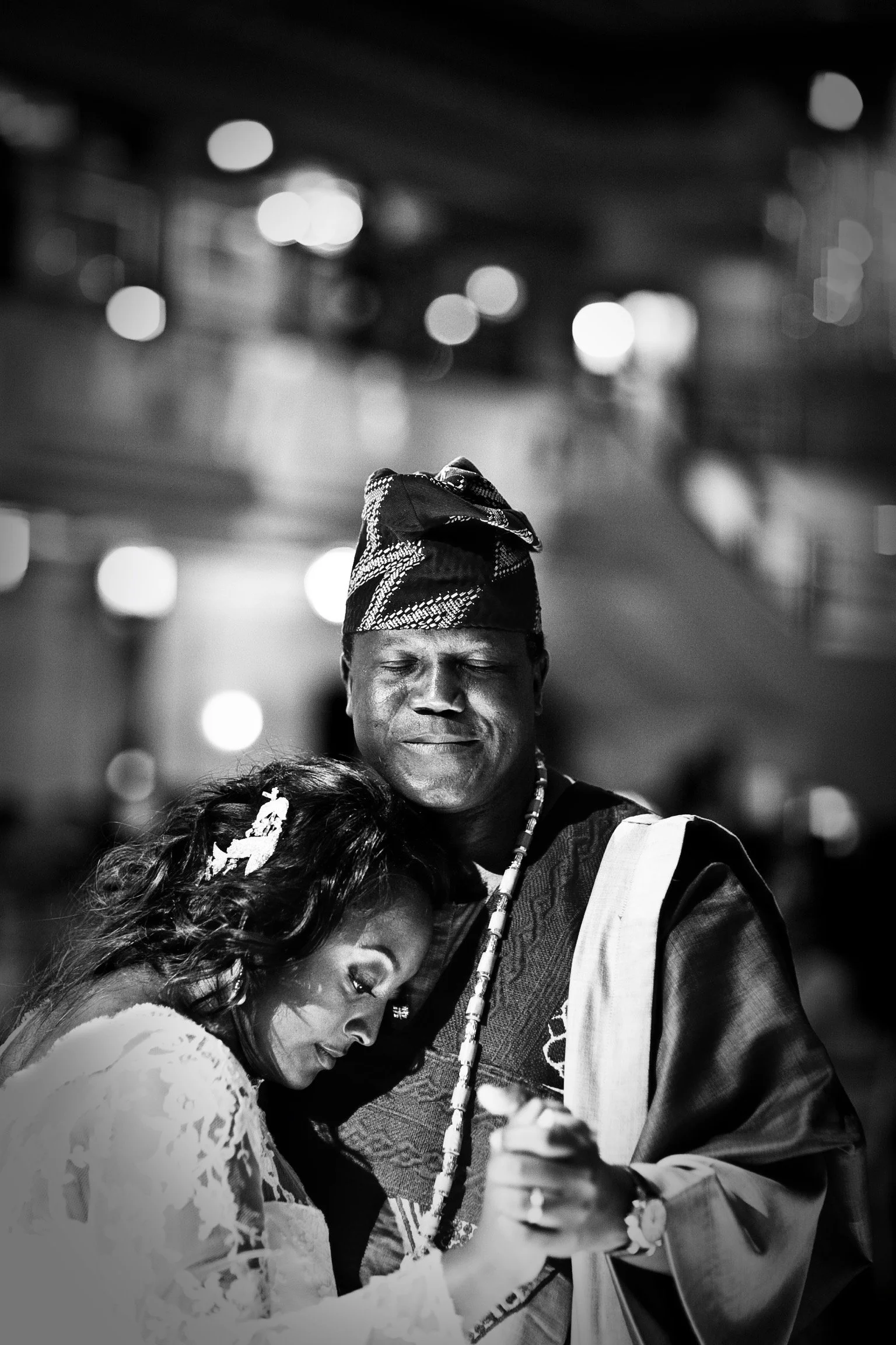 Black and white Wedding image of father and the bride  in London by G’Safe Exposure Greenwich London