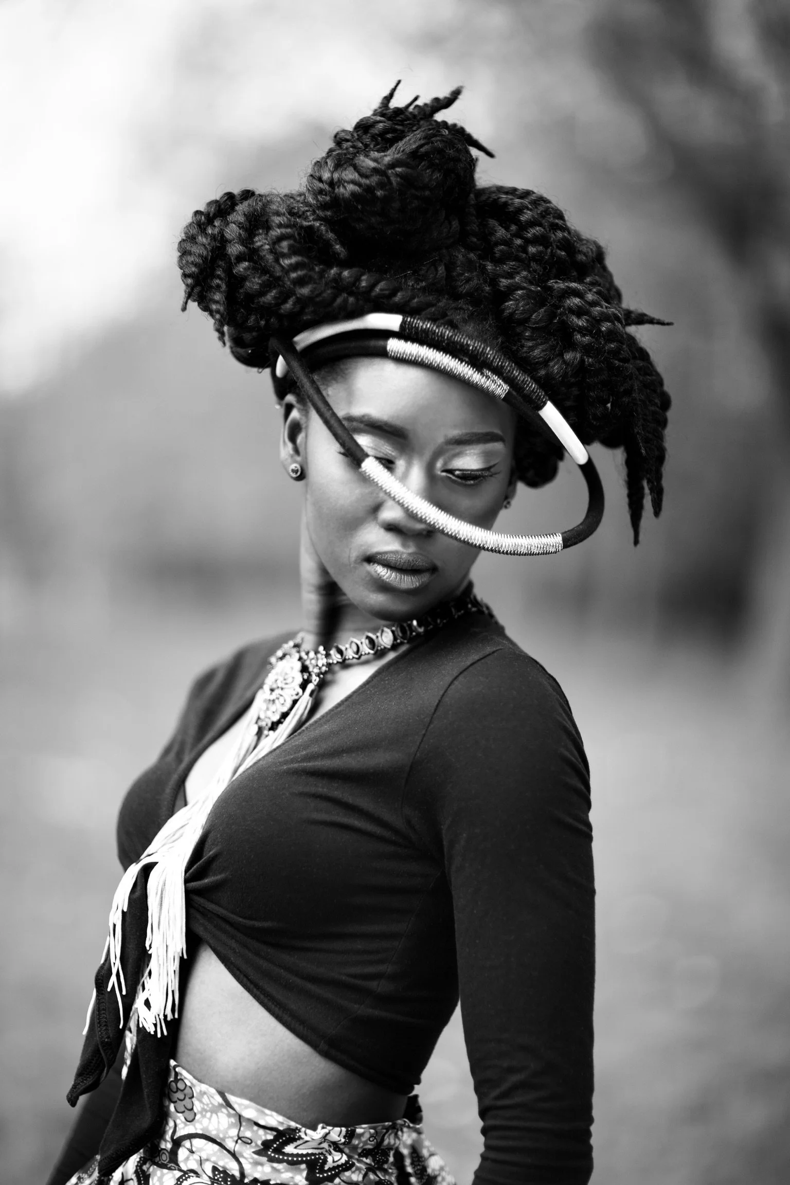 Portrait session with African woman braids by G’Safe Exposure Greenwich, London