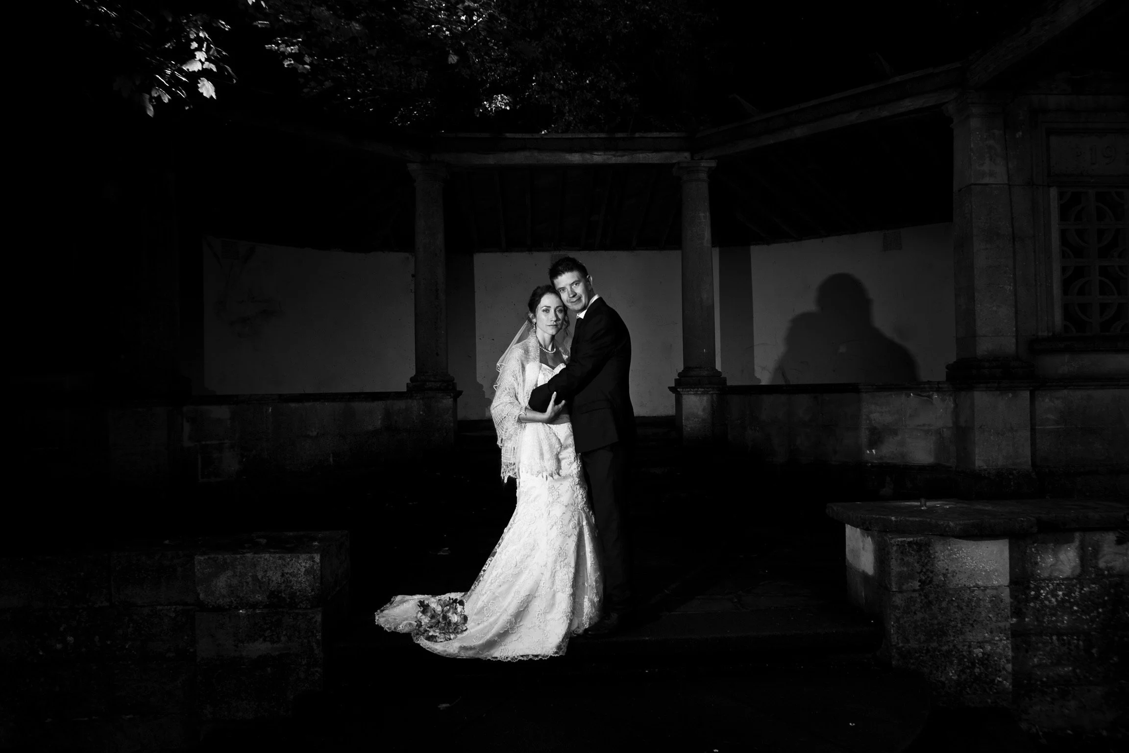 Black and white Wedding image of couple in London by G’Safe Exposure Greenwich London