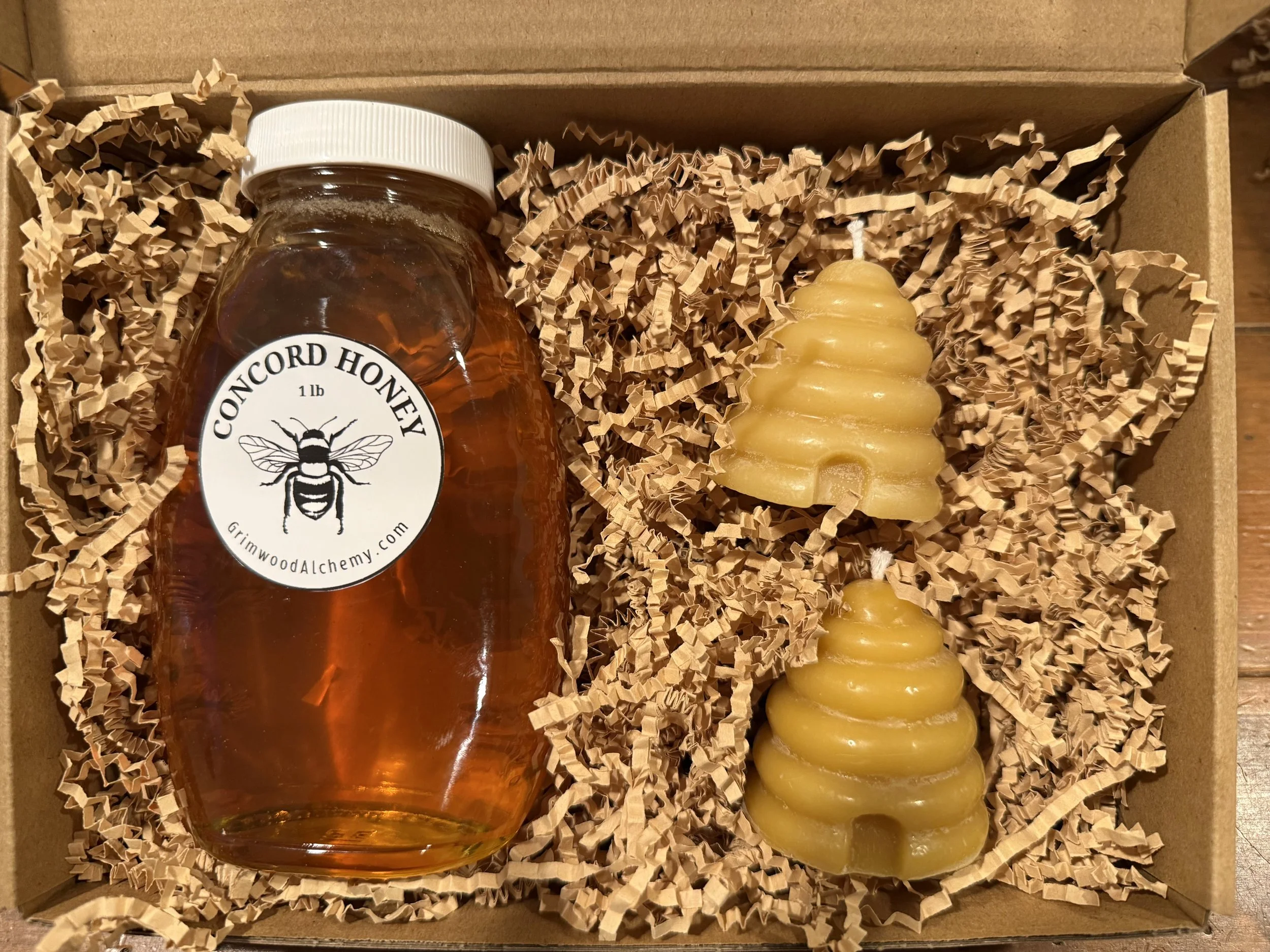 Concord Honey and Candles Gift Set