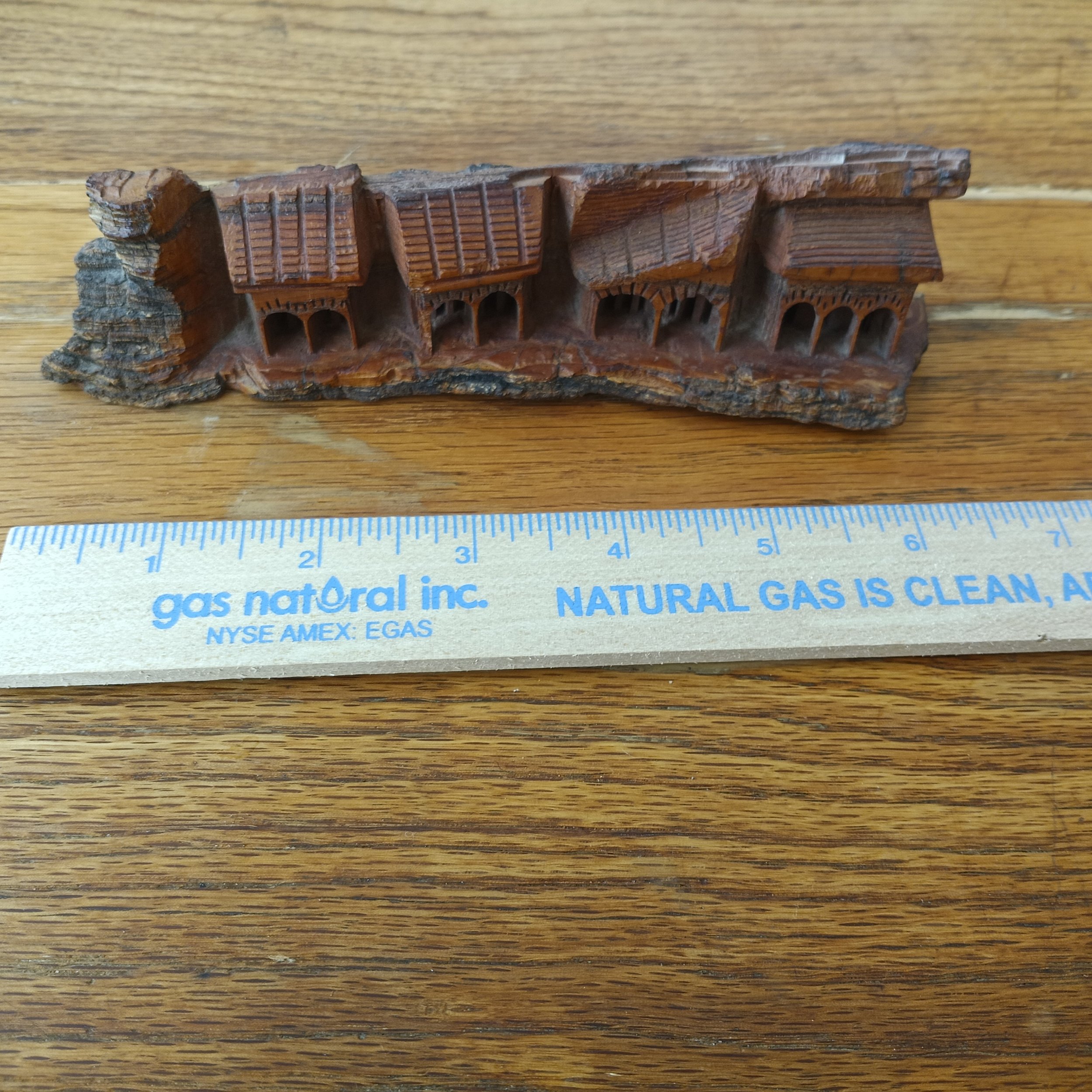 Wood Bark Cliff Carving