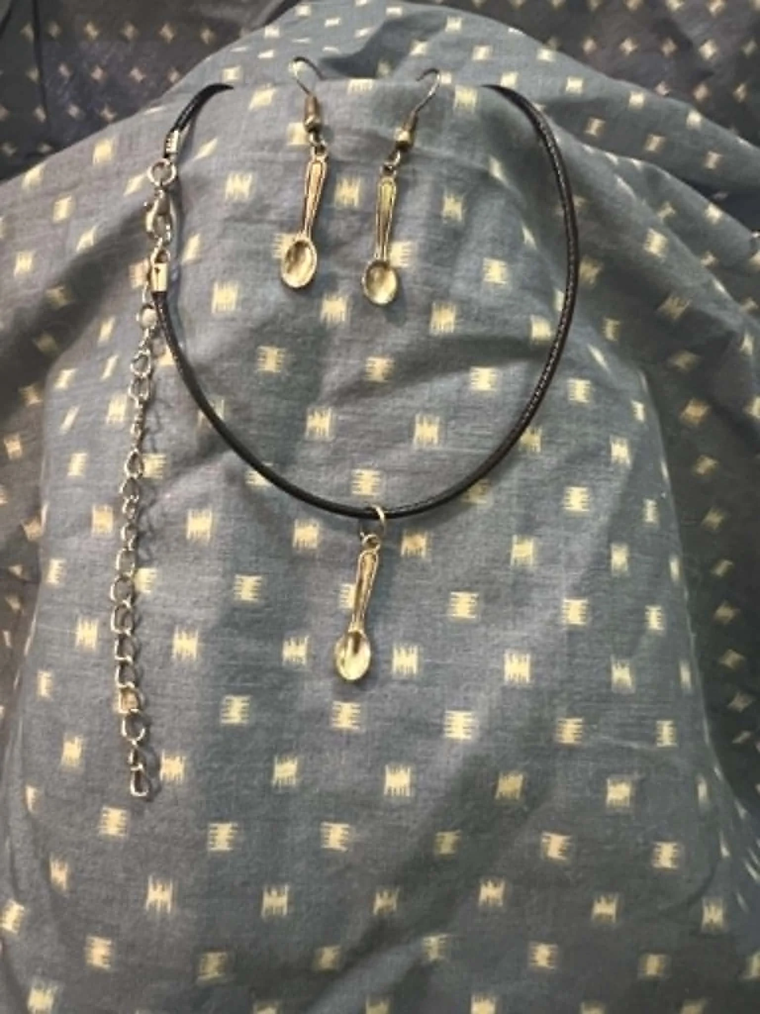 Sterling Silver Spoon Pendant and Earring Set 5.jfif