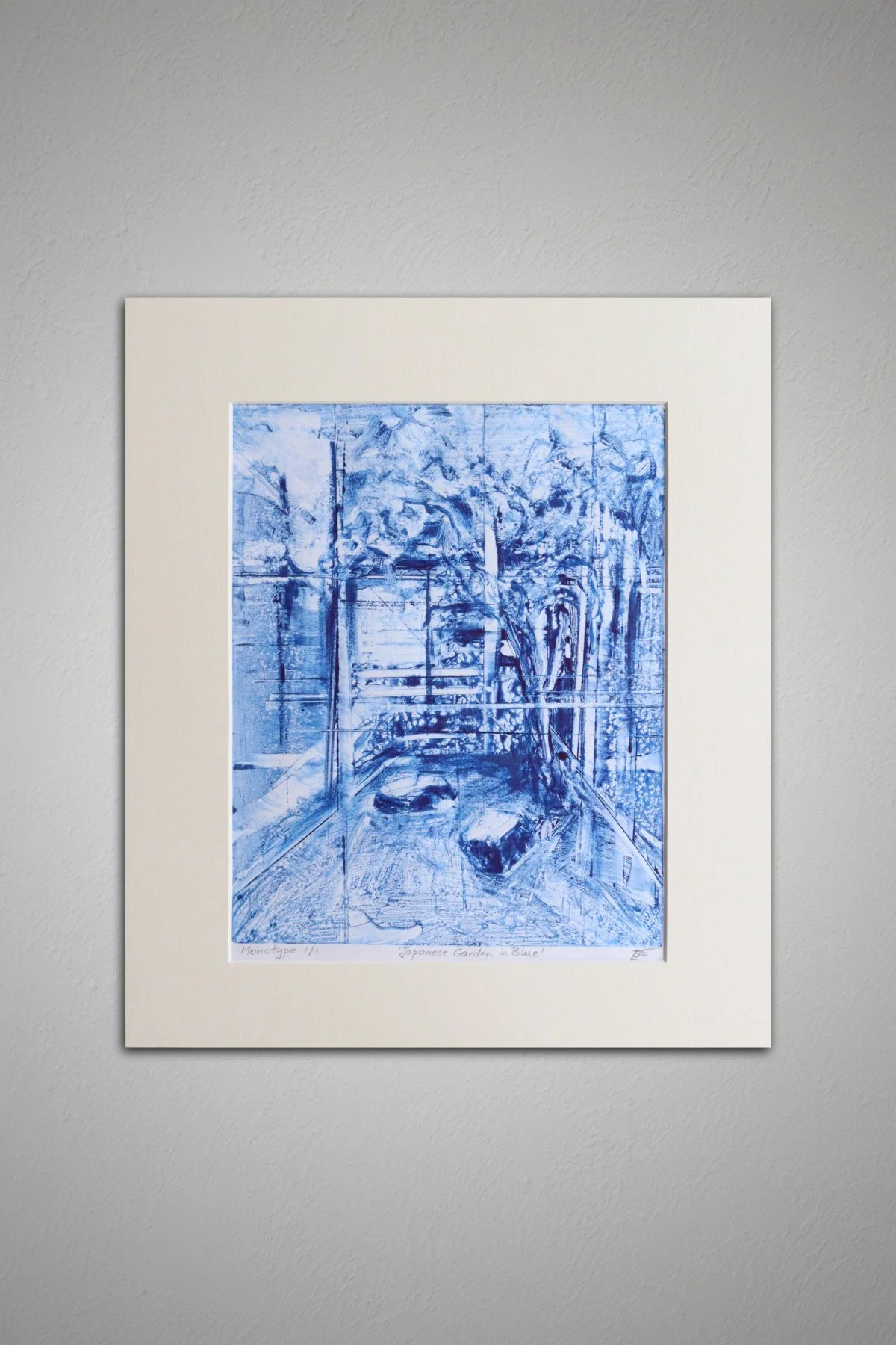 Japanese Garden in Blue
