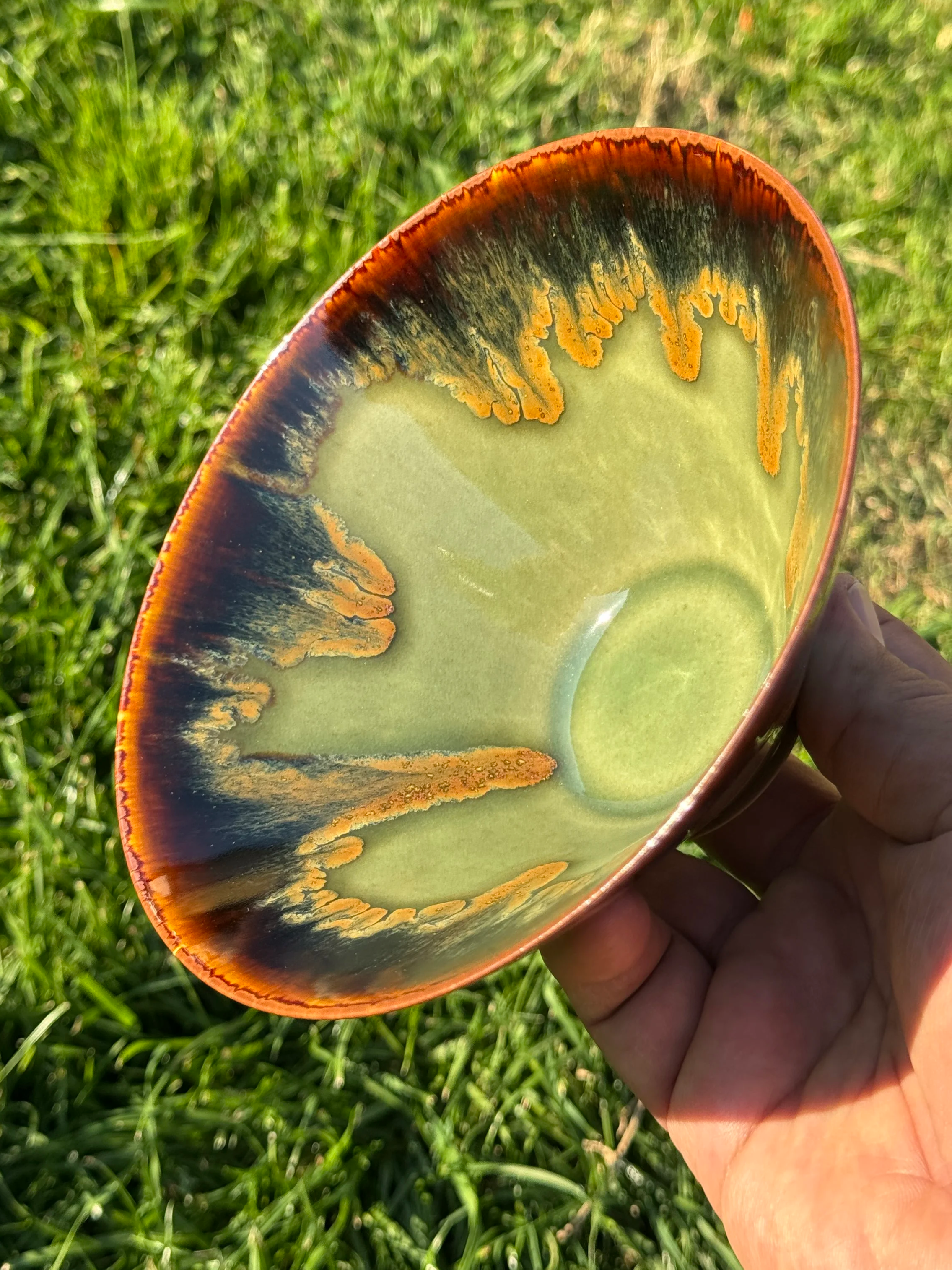 Jian Zhan Red Metallic Drip Glaze Bowl