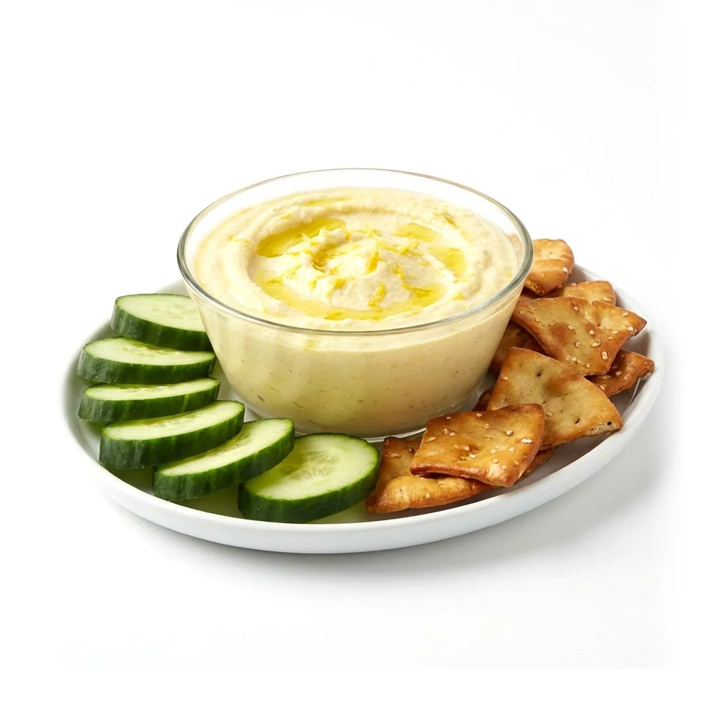 Whipped Lemon Feta Hummus