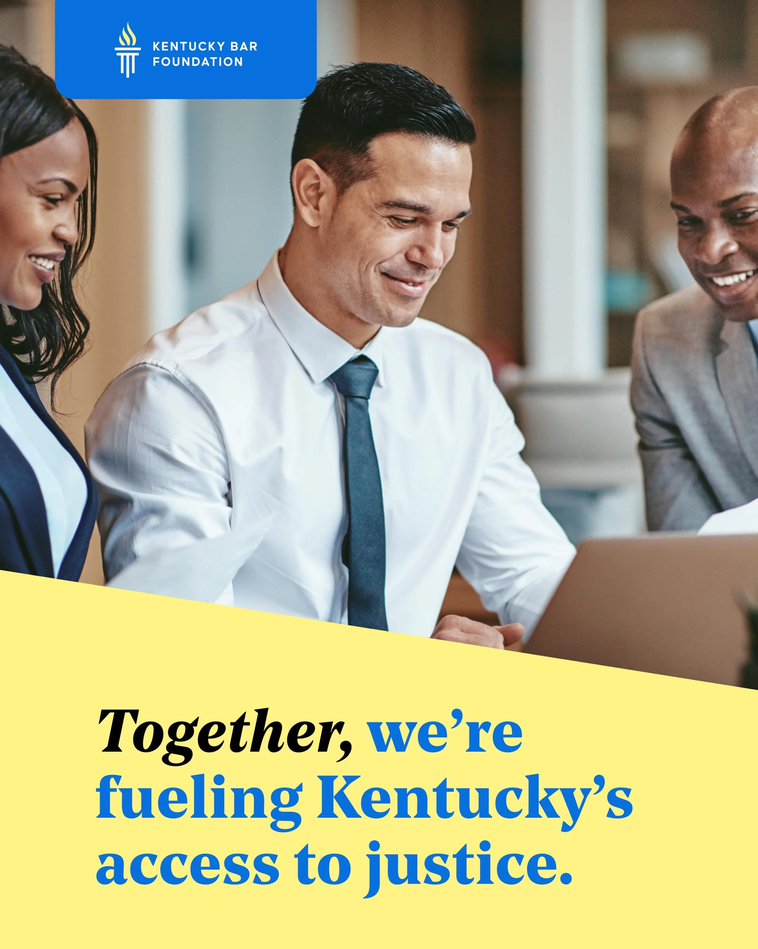 It takes all of us. Through shared commitment and collective generosity, we&rsquo;re helping expand access to justice for communities across Kentucky.

Be part of the impact &rarr;&nbsp;kybarfoundation.org/waystogive