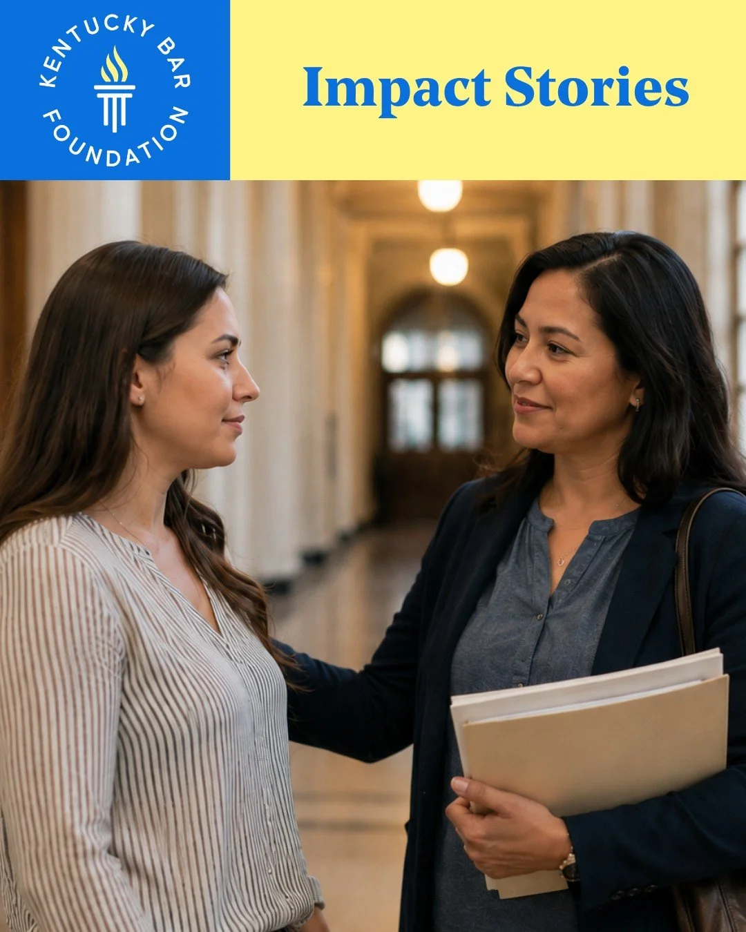 Access to justice is about more than legal representation. Sometimes it's about having someone by your side when you need it most.
 
A survivor seeking a Domestic Violence Order through The Ion Center felt overwhelmed and uncertain about the court pr