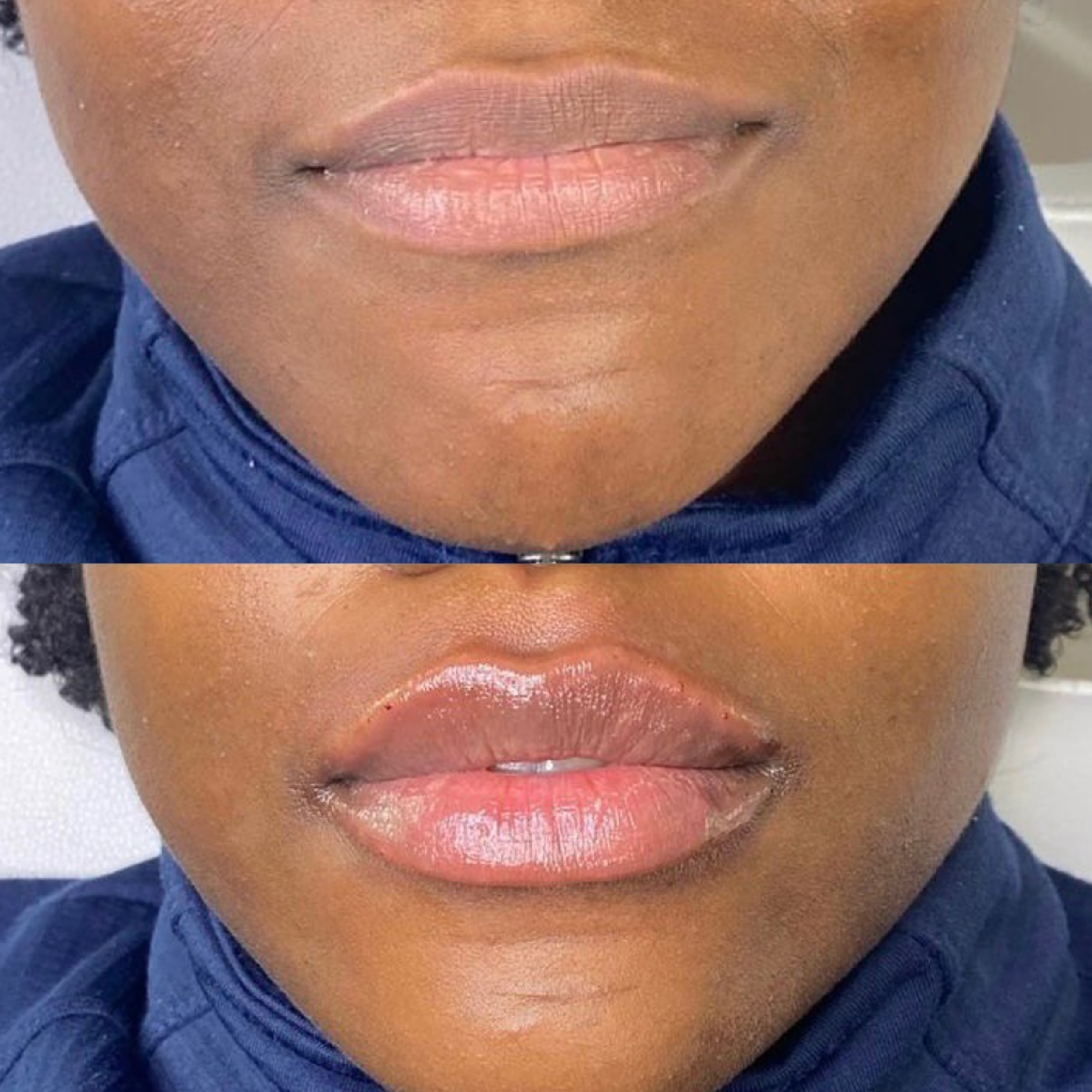Person holding a modern ceramic vase with a black to white gradient and textured design.