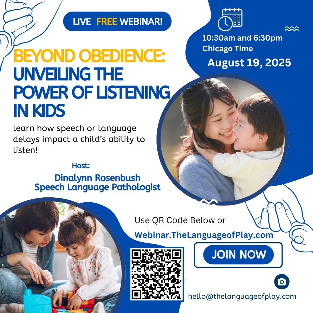 TOMORROW on August 19, 2025 @ 10:30 AM and 6:30 PM - CENTRAL TIME. (Please adjust for your timezone)

Not sure if your child has a speech delay or not - and still want them to listen better? 🗣️✨ Join this FREE webinar, &ldquo;Beyond Obedience: Unvei