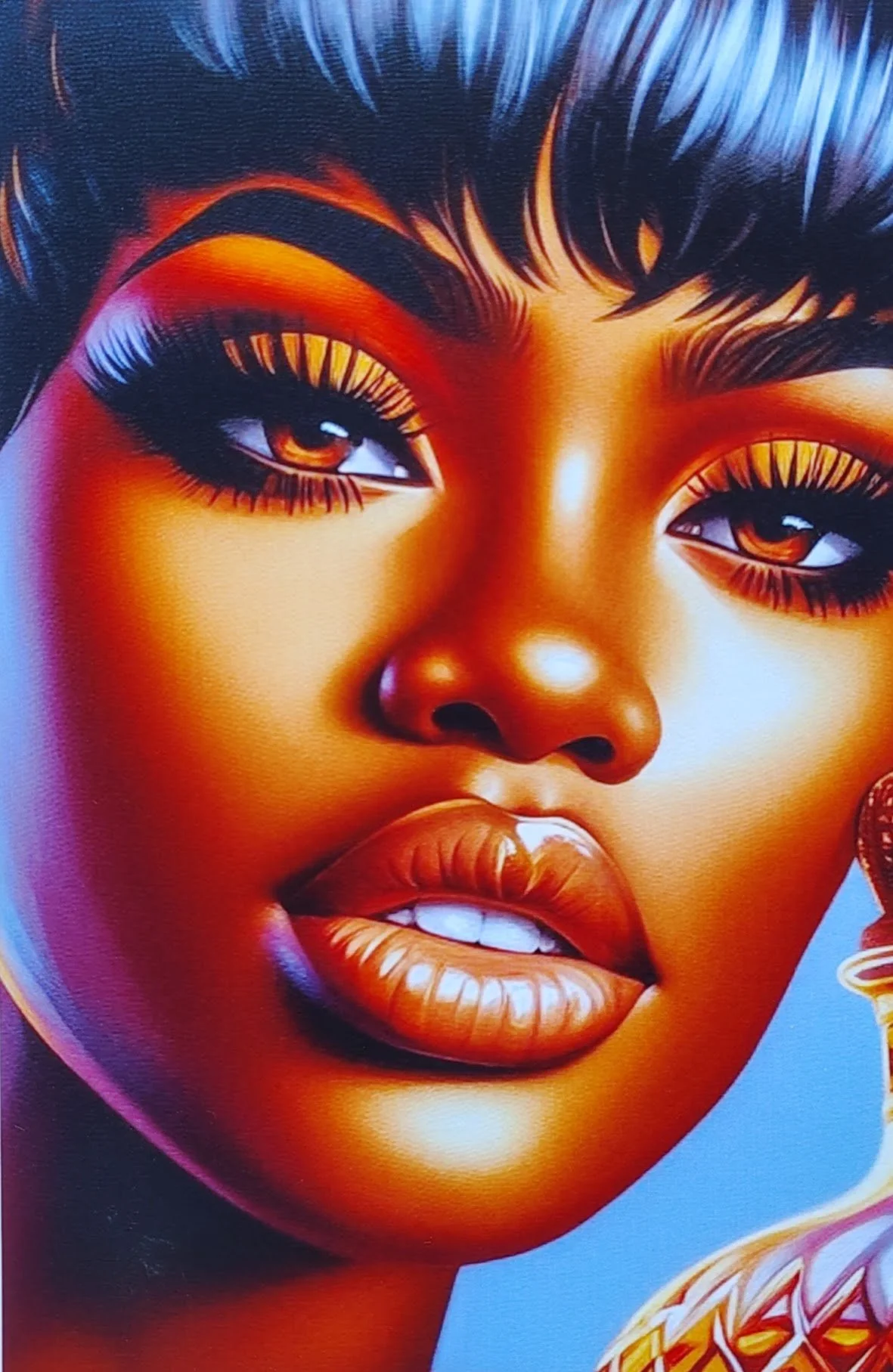 Captivating Canvas Greeting Card