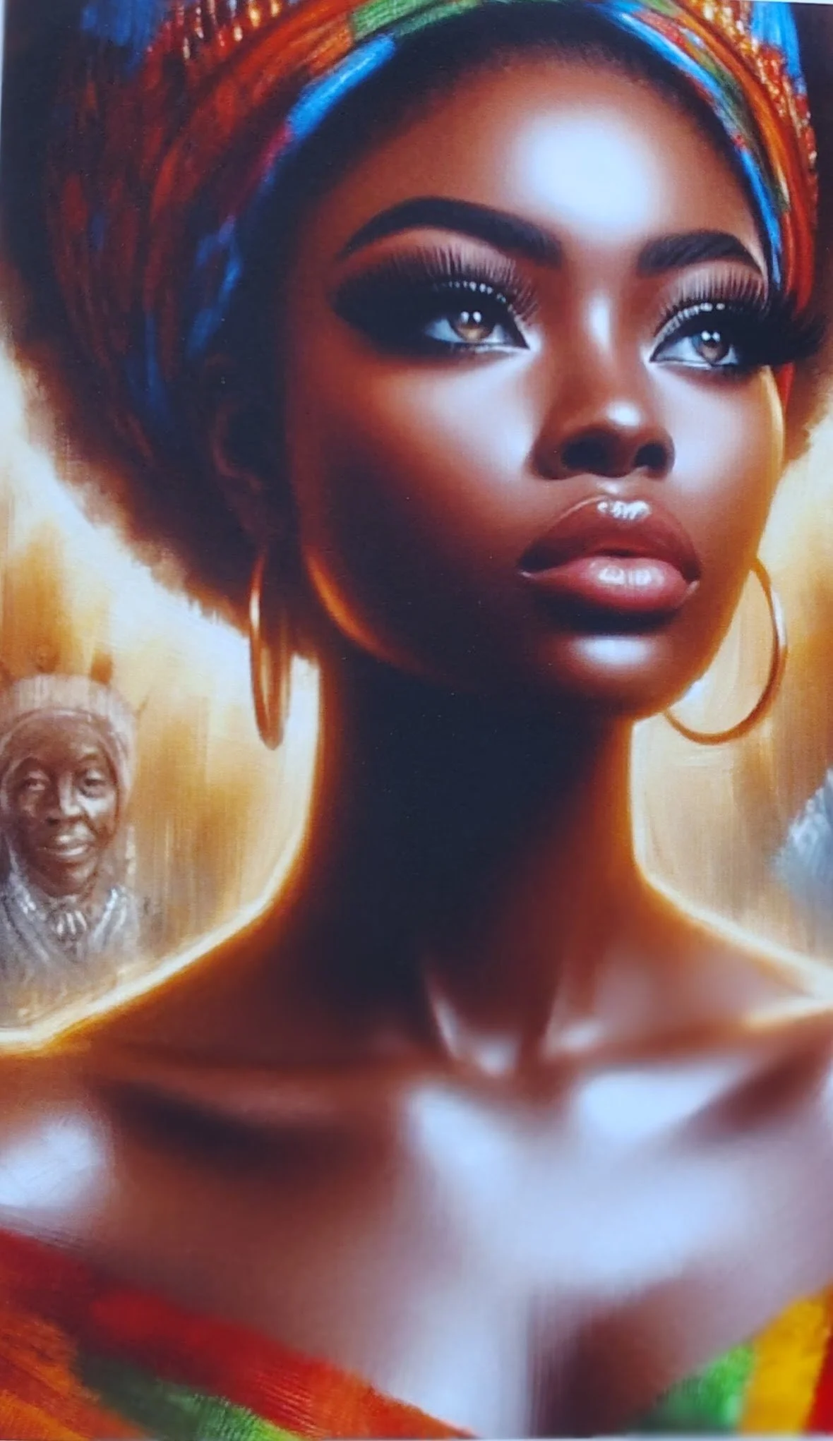 Elegant Canvas Greeting Card