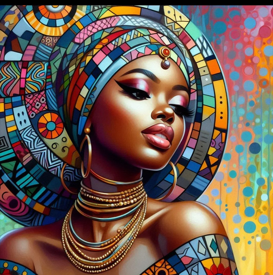 Vibrant Cultural Art Print 8x10