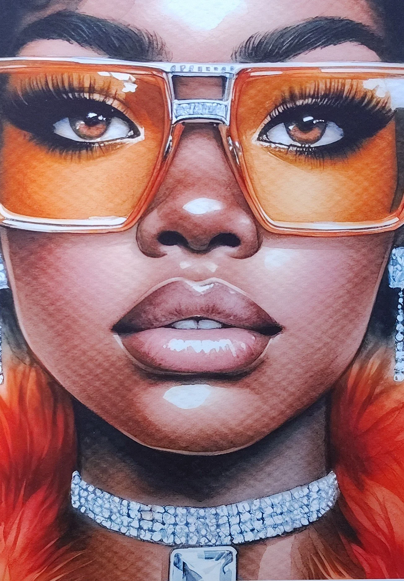 Statement Glamour Sunglasses Canvas Card