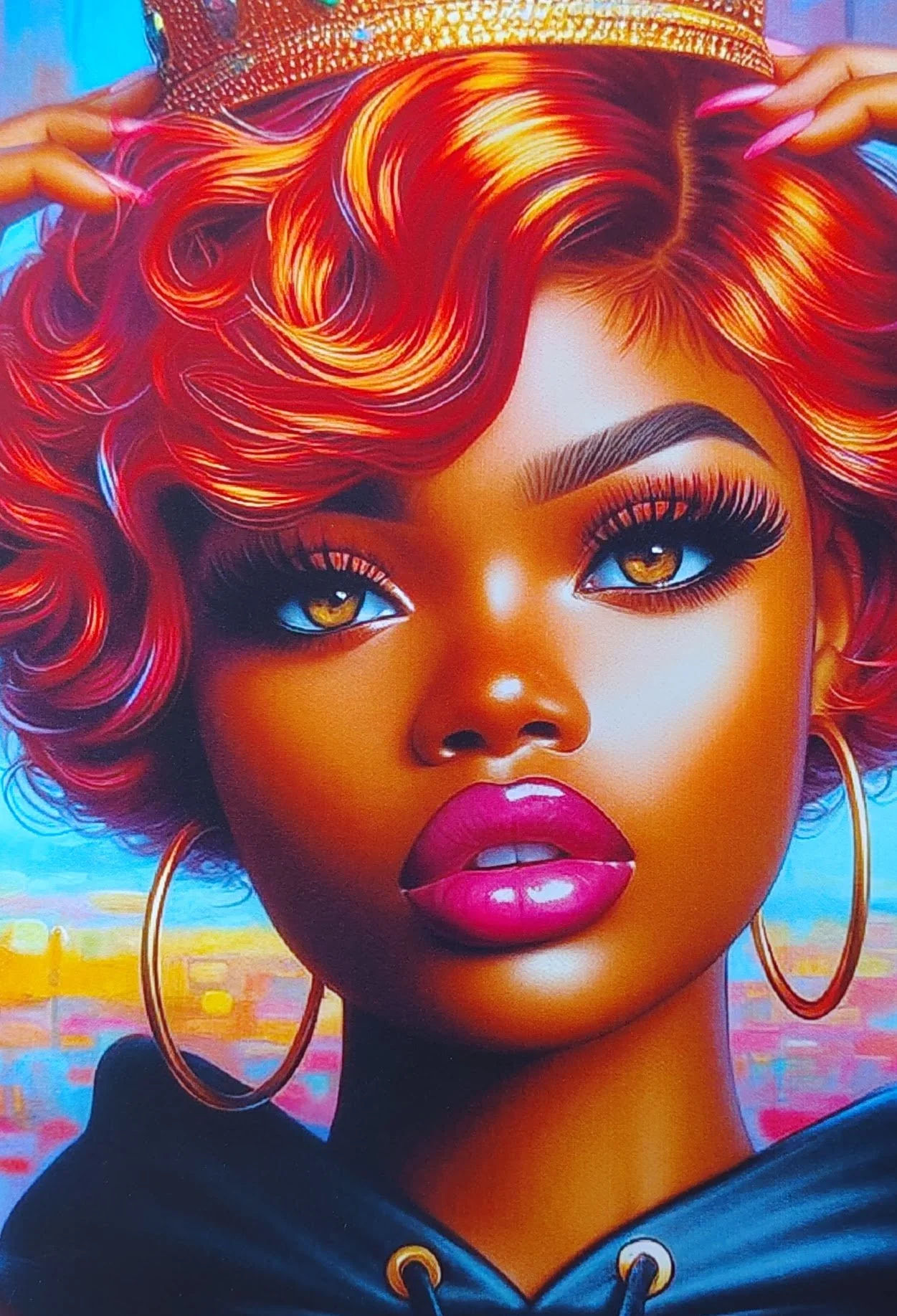 Bold Expression Canvas Greeting Card