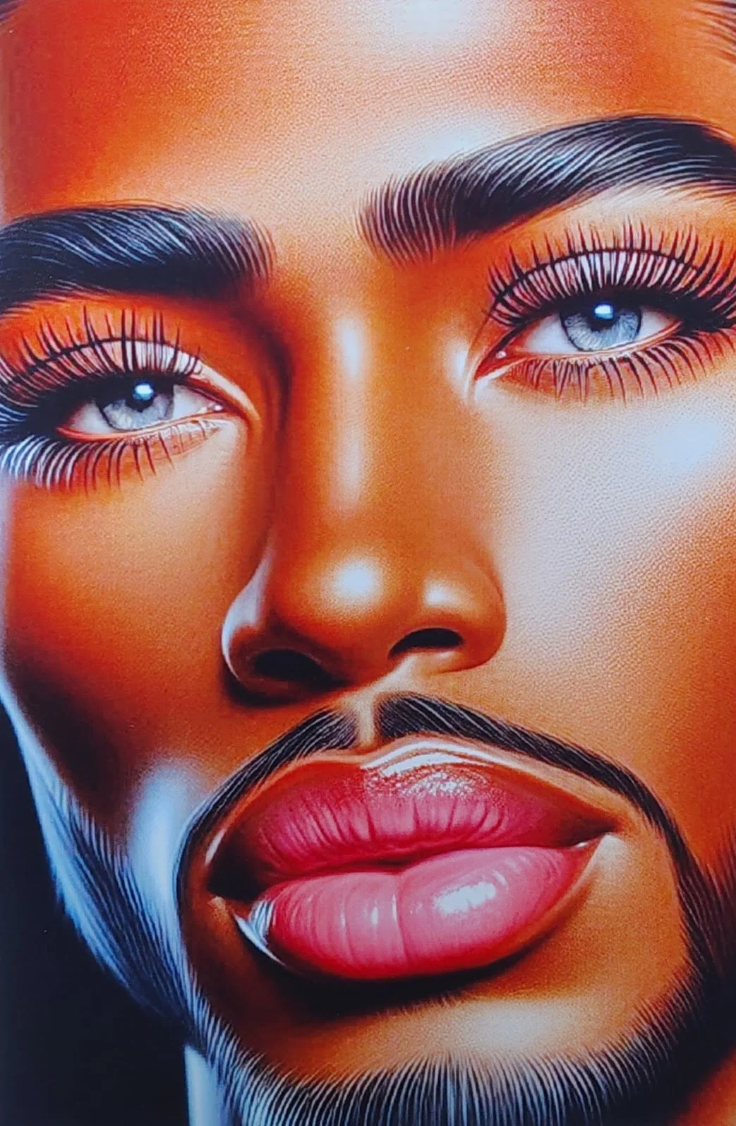 Bold Expression Canvas Greeting Card