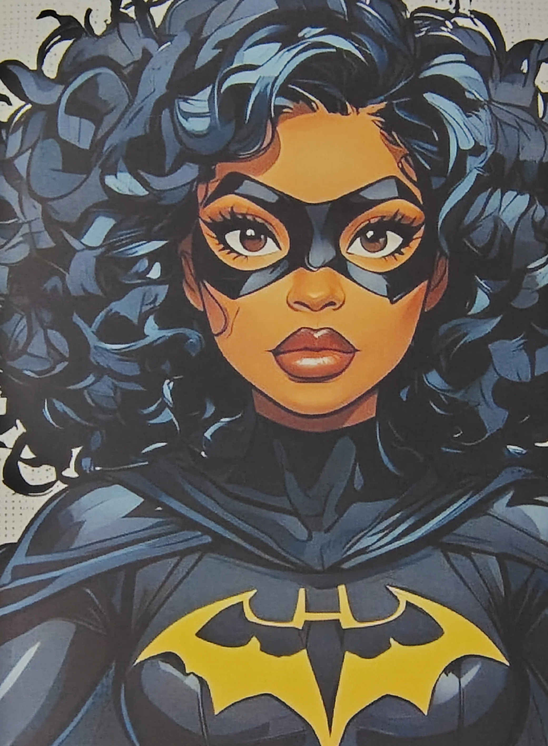 Bat Woman Art Greeting Card