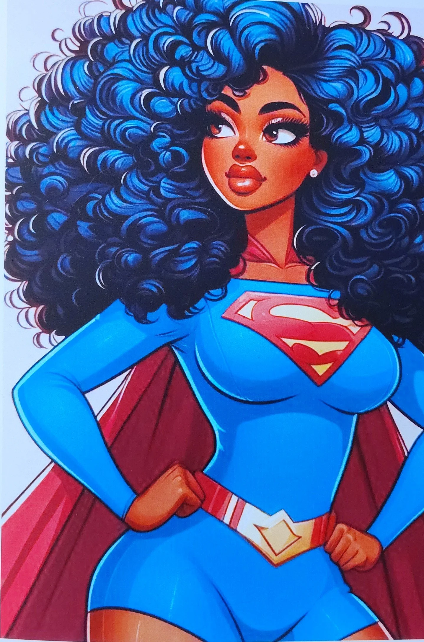 Bold Superhero Canvas Card