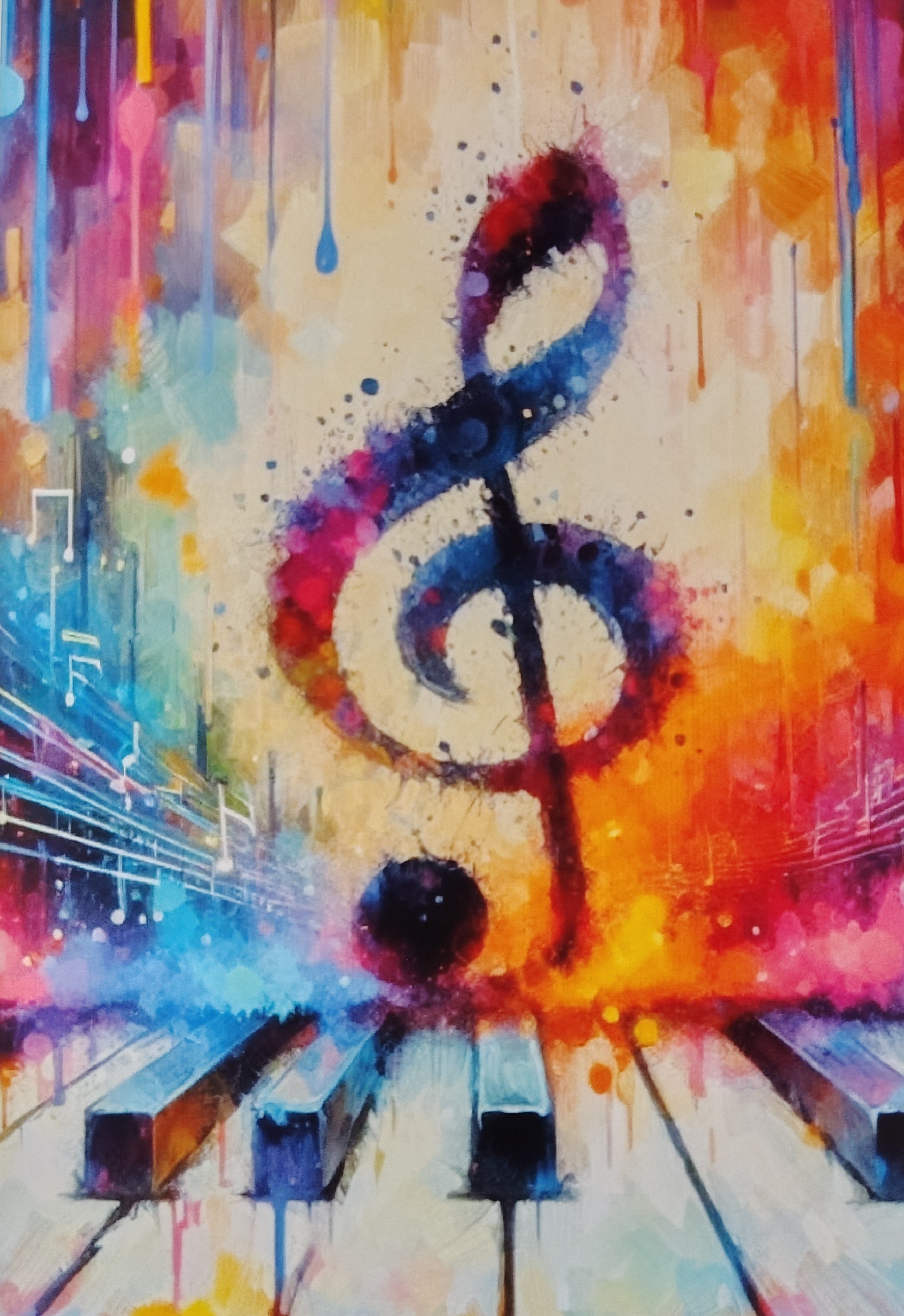 Instrumental Art Greeting Card