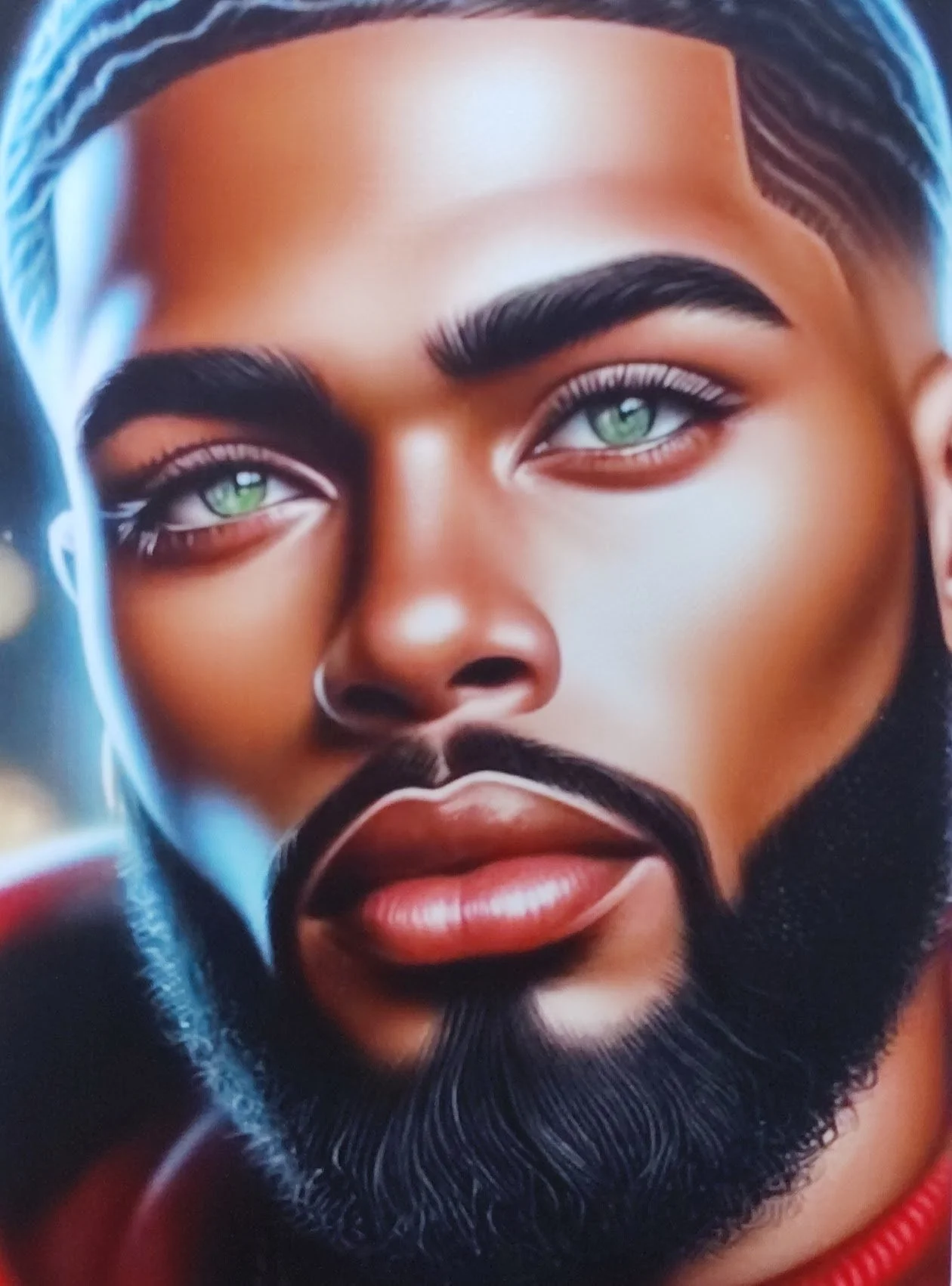 Vivid Canvas Greeting Card