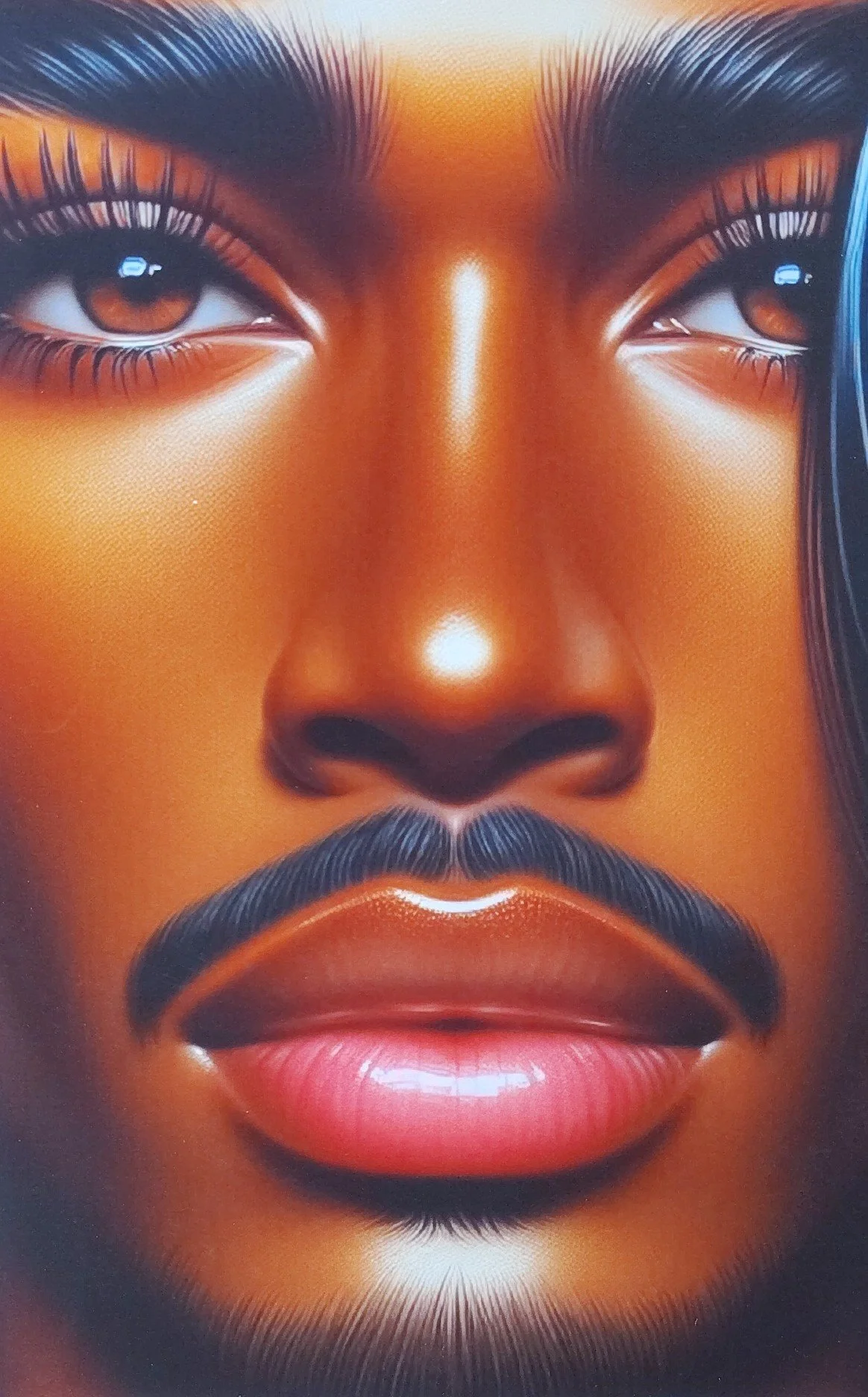 Captivating Black  Canvas Card