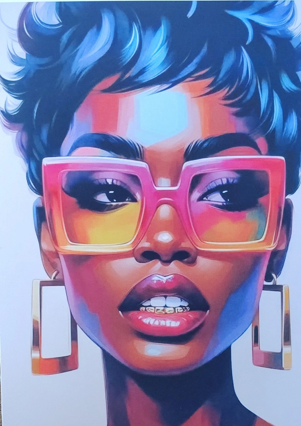 Vibrant Expression Art Canvas Card