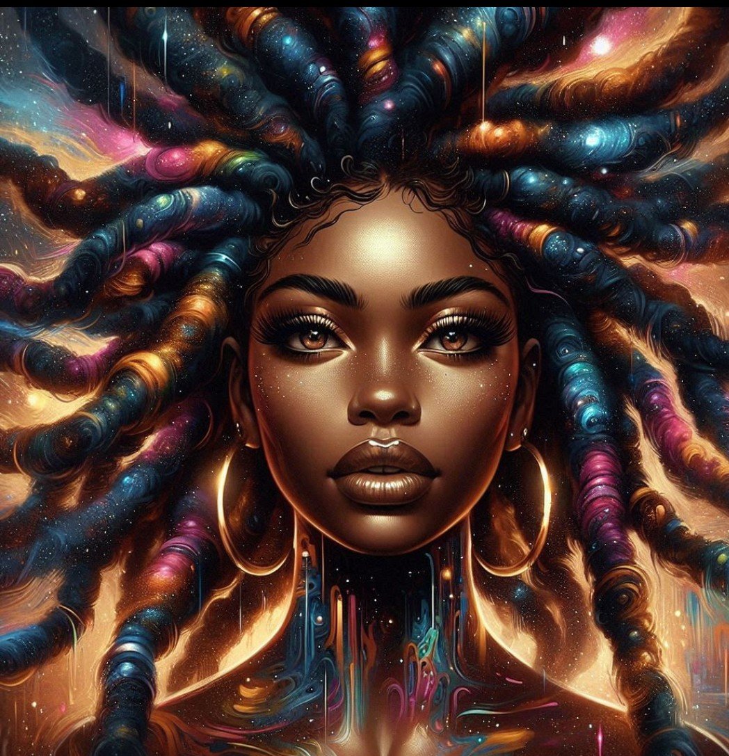 Bold Multicolor Cultural Art Print 8x10