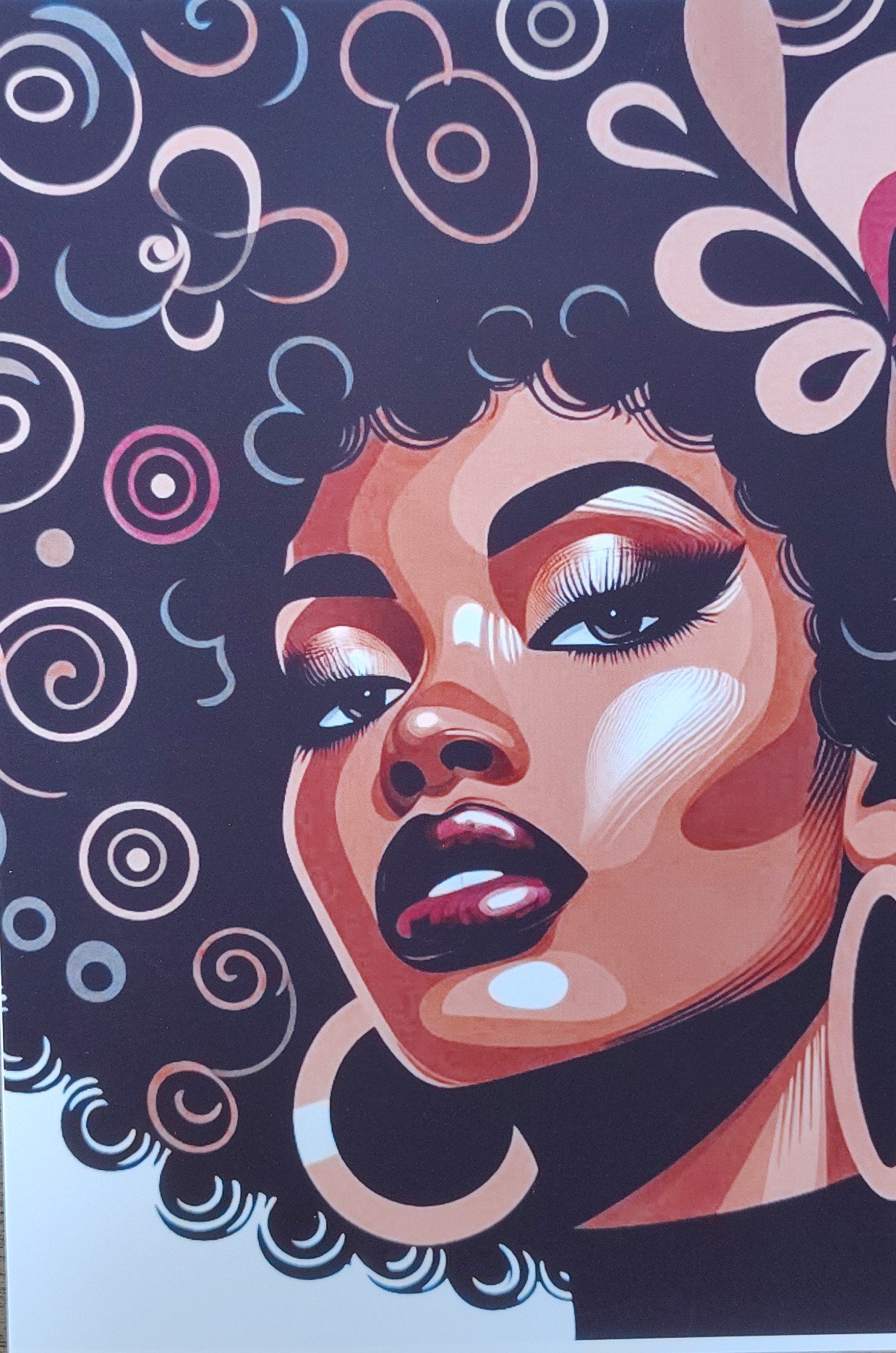 Afrocentric  Canvas Card Art - Bold Expression