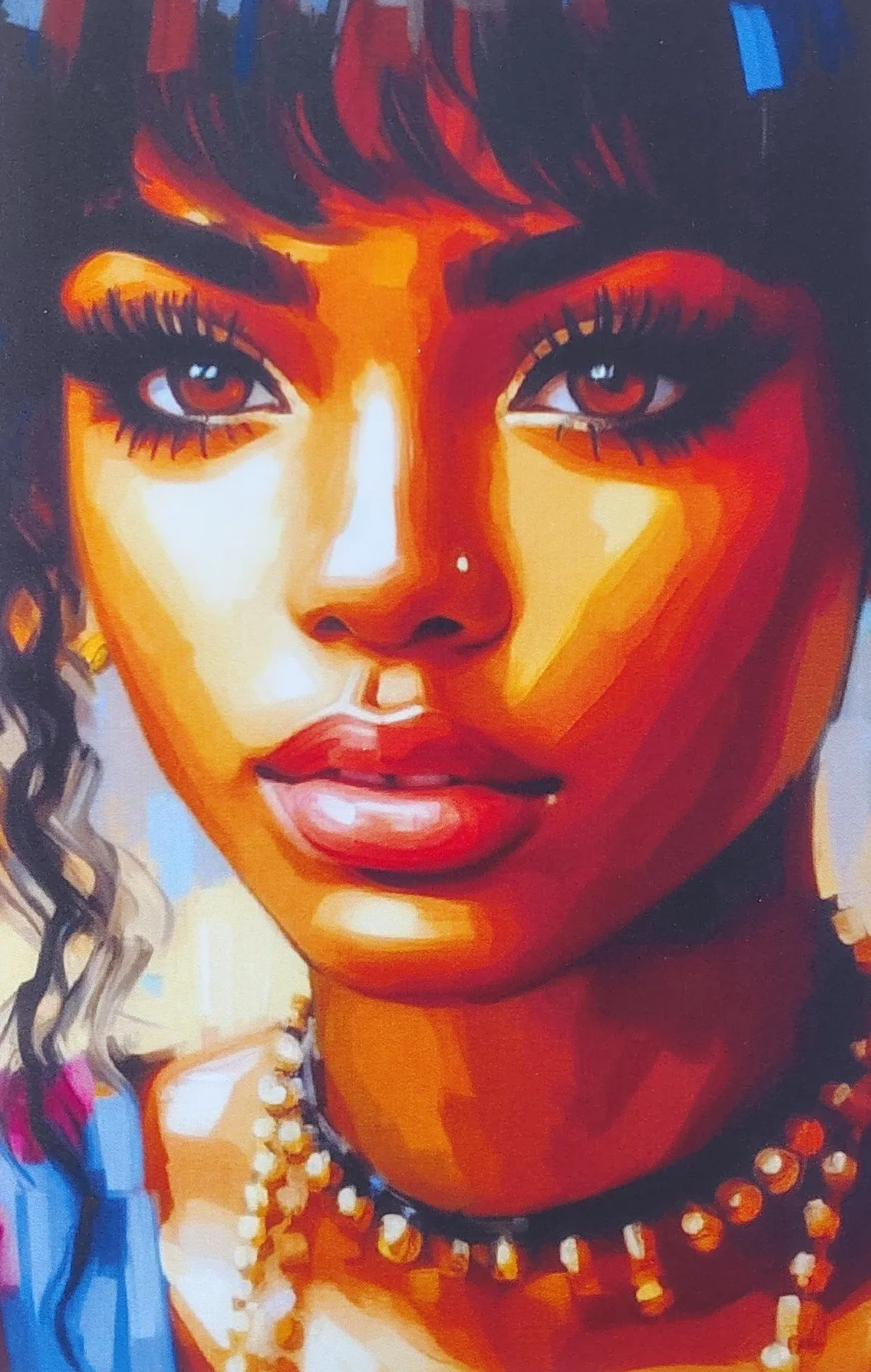 Vibrant Expression Art Greeting Card