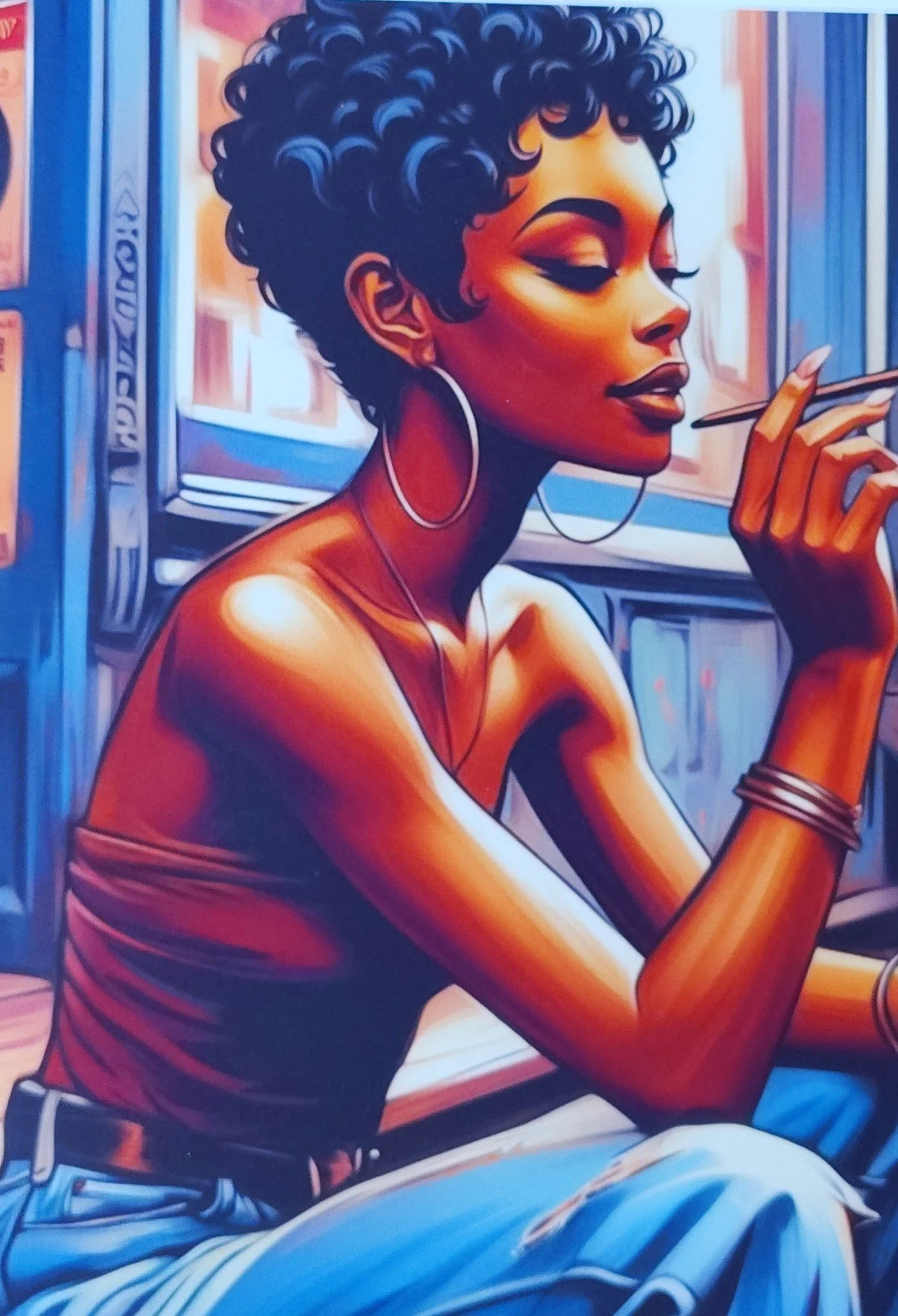 Artistic Expression 5x7 Canvas Card