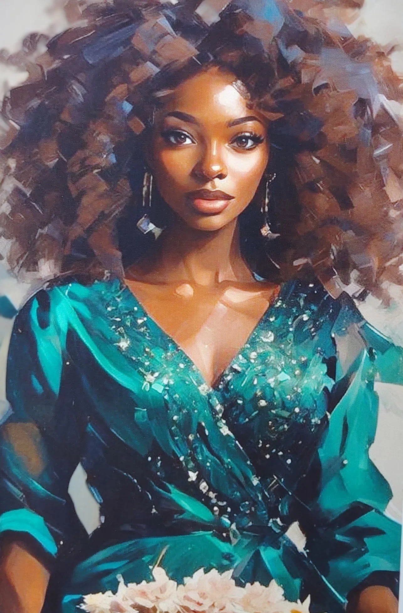 Artistic Canvas Greeting Card