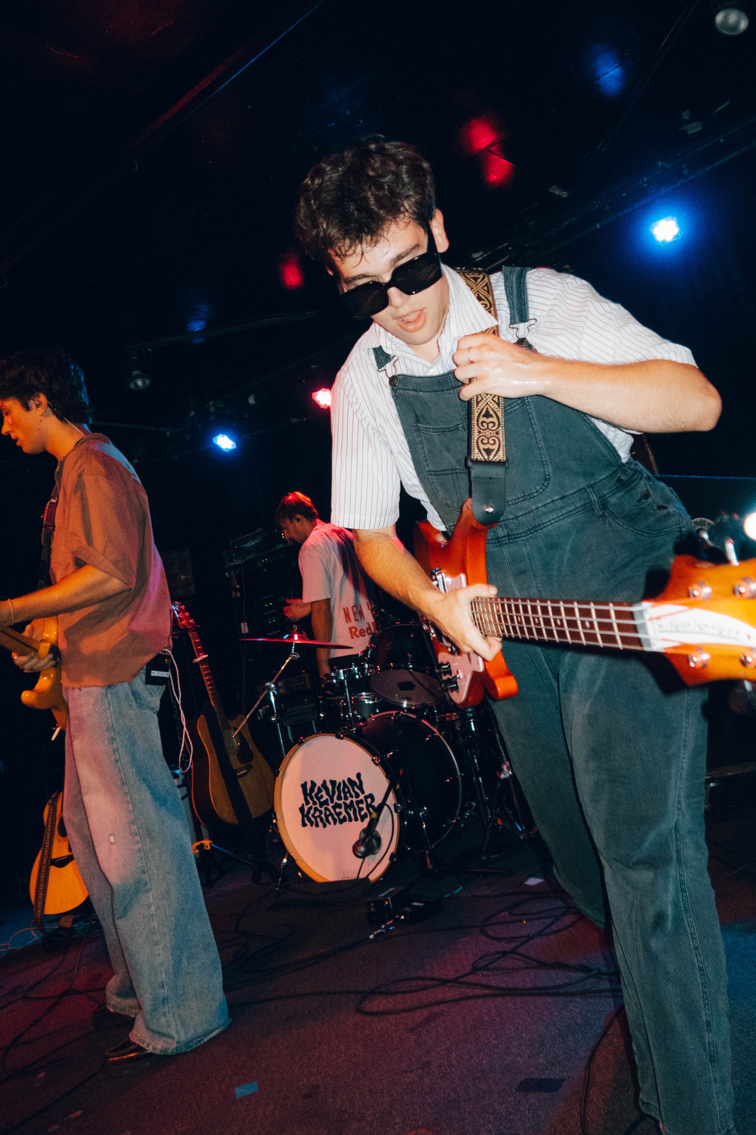 Kevian Kramer and his band performing at a concert in Chicago.