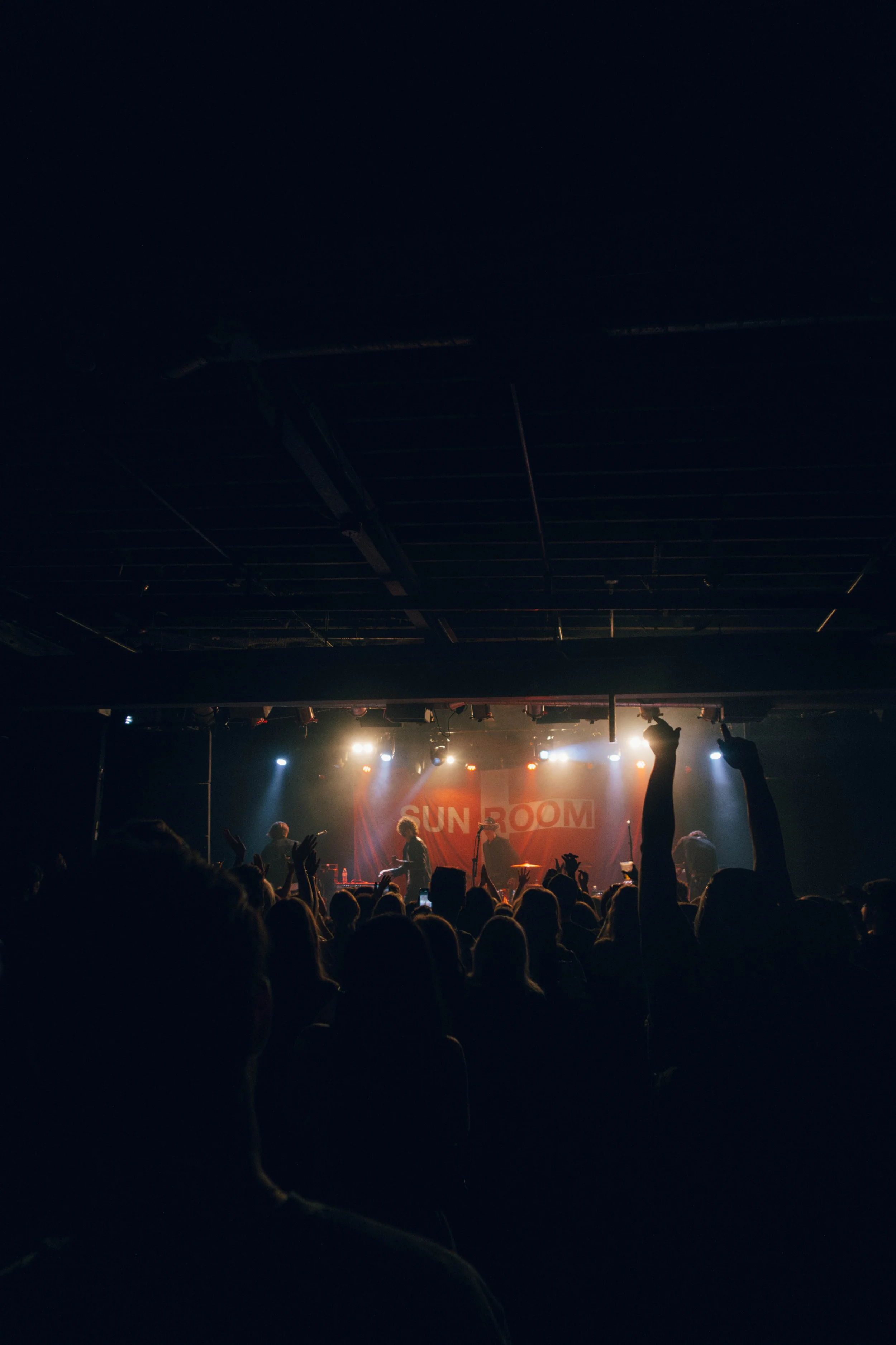 A crowd shot during the concert of the band SUNROOM in Chicago.