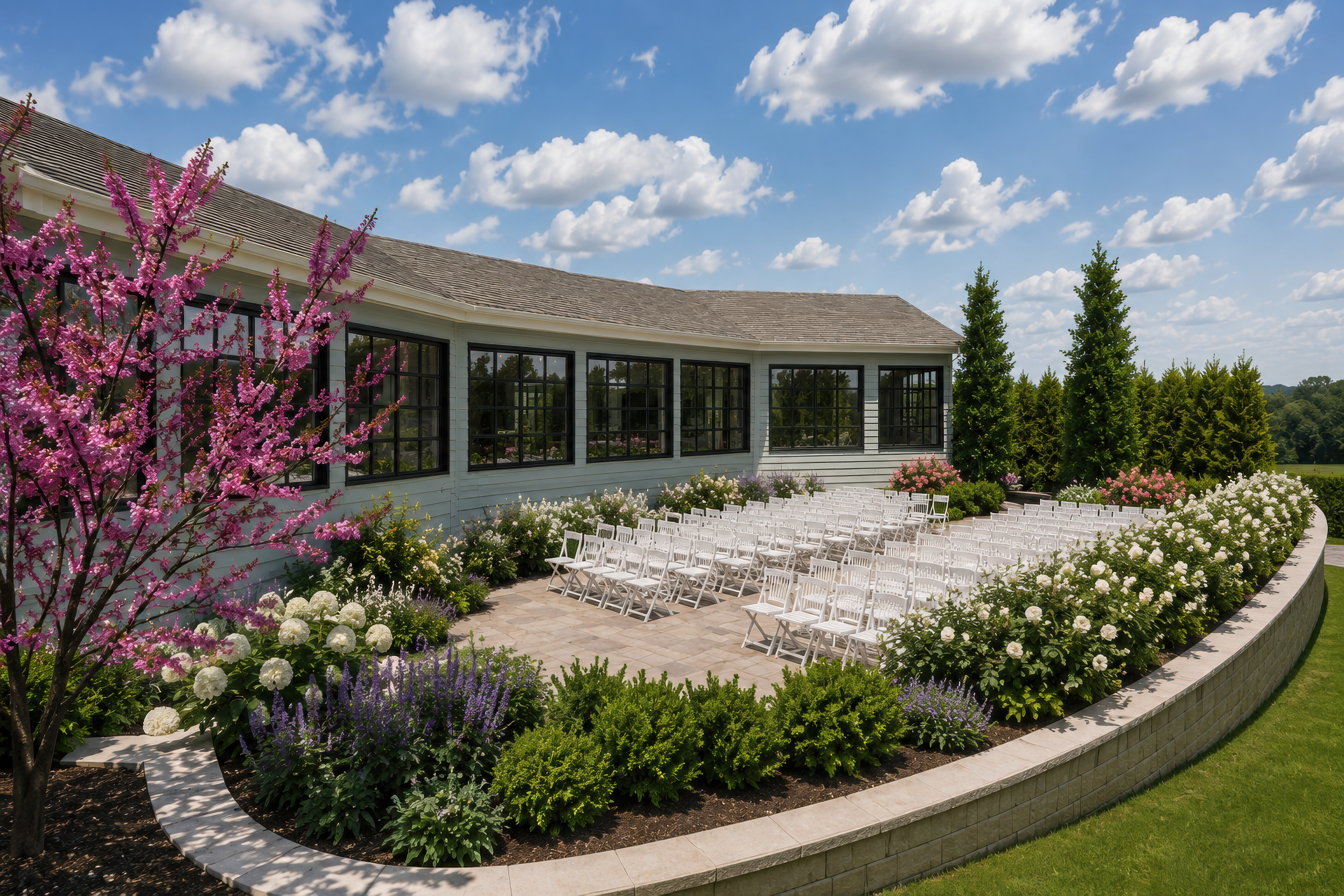 Scenic wedding venue overlooking the valley in Arcadia WI