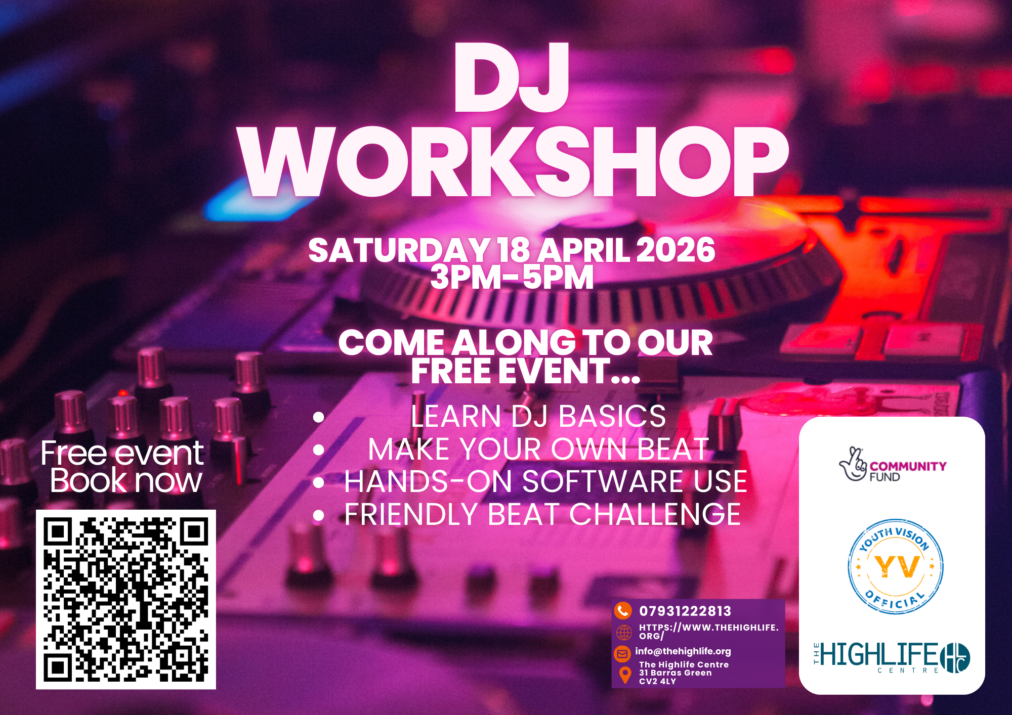 Coventry Youth DJ Workshop