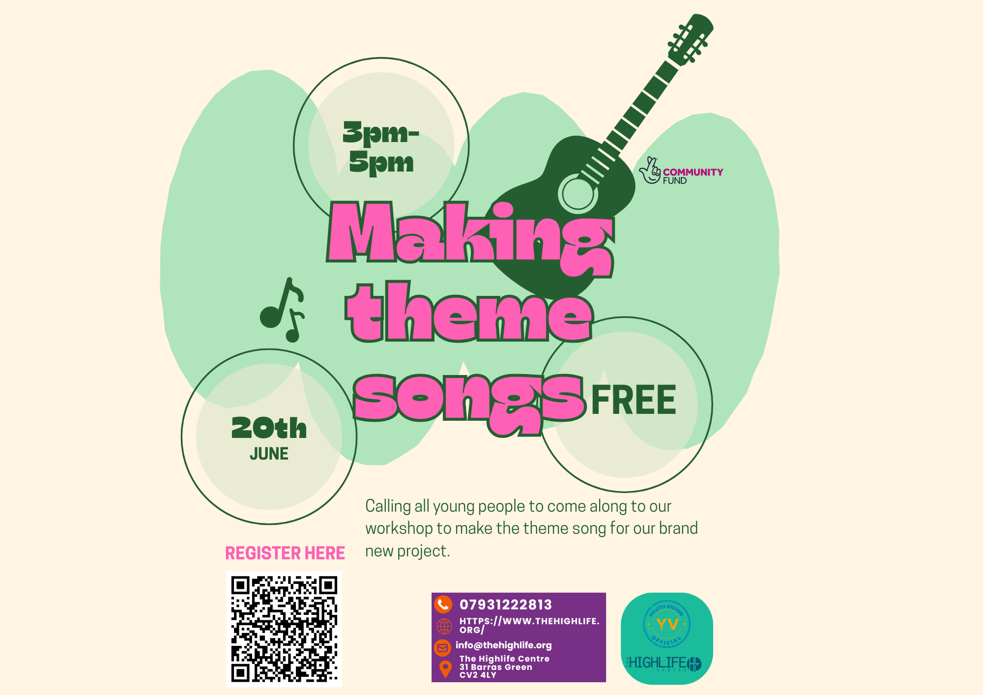 Youth Vision theme song workshop