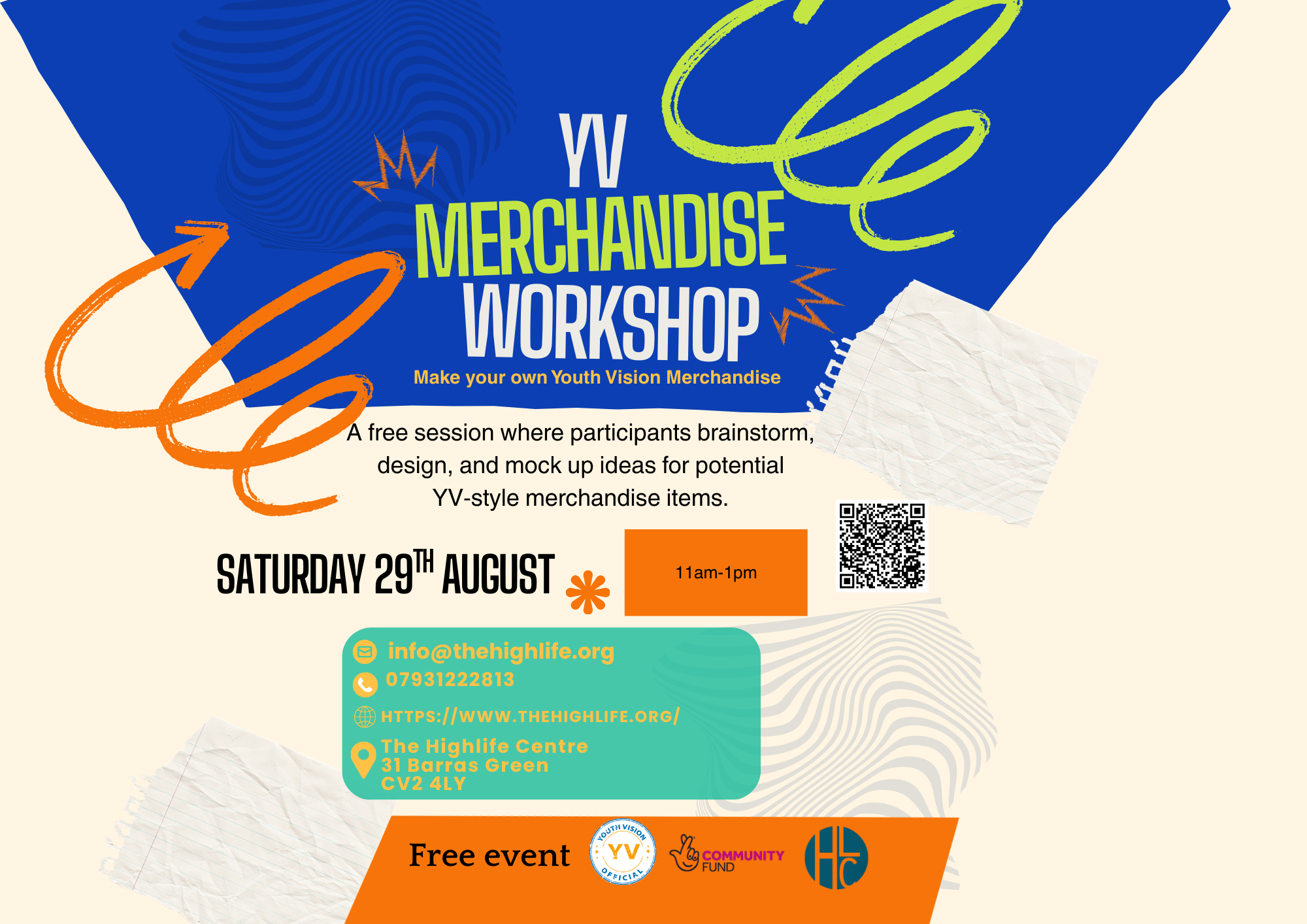 Youth Vision Merchandise Workshop