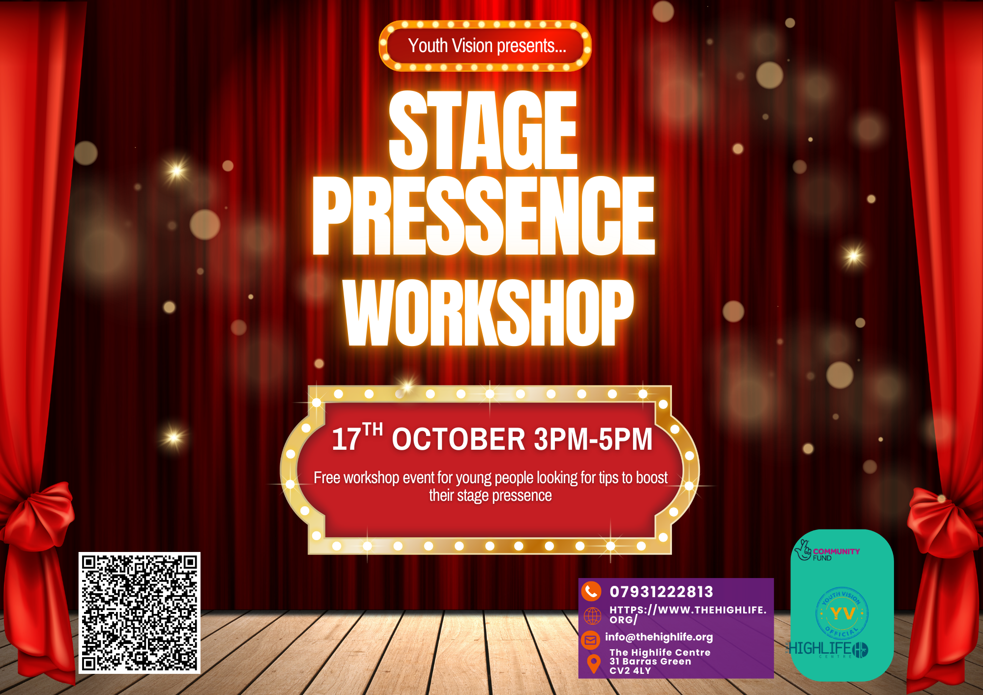 Coventry Youth&nbsp;Stage Presence&nbsp;Workshop