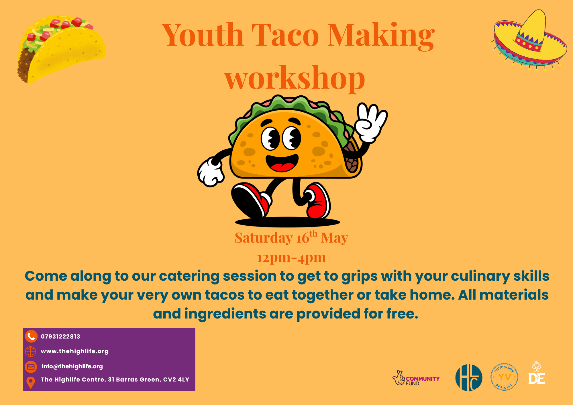 Youth Taco Making Workshop