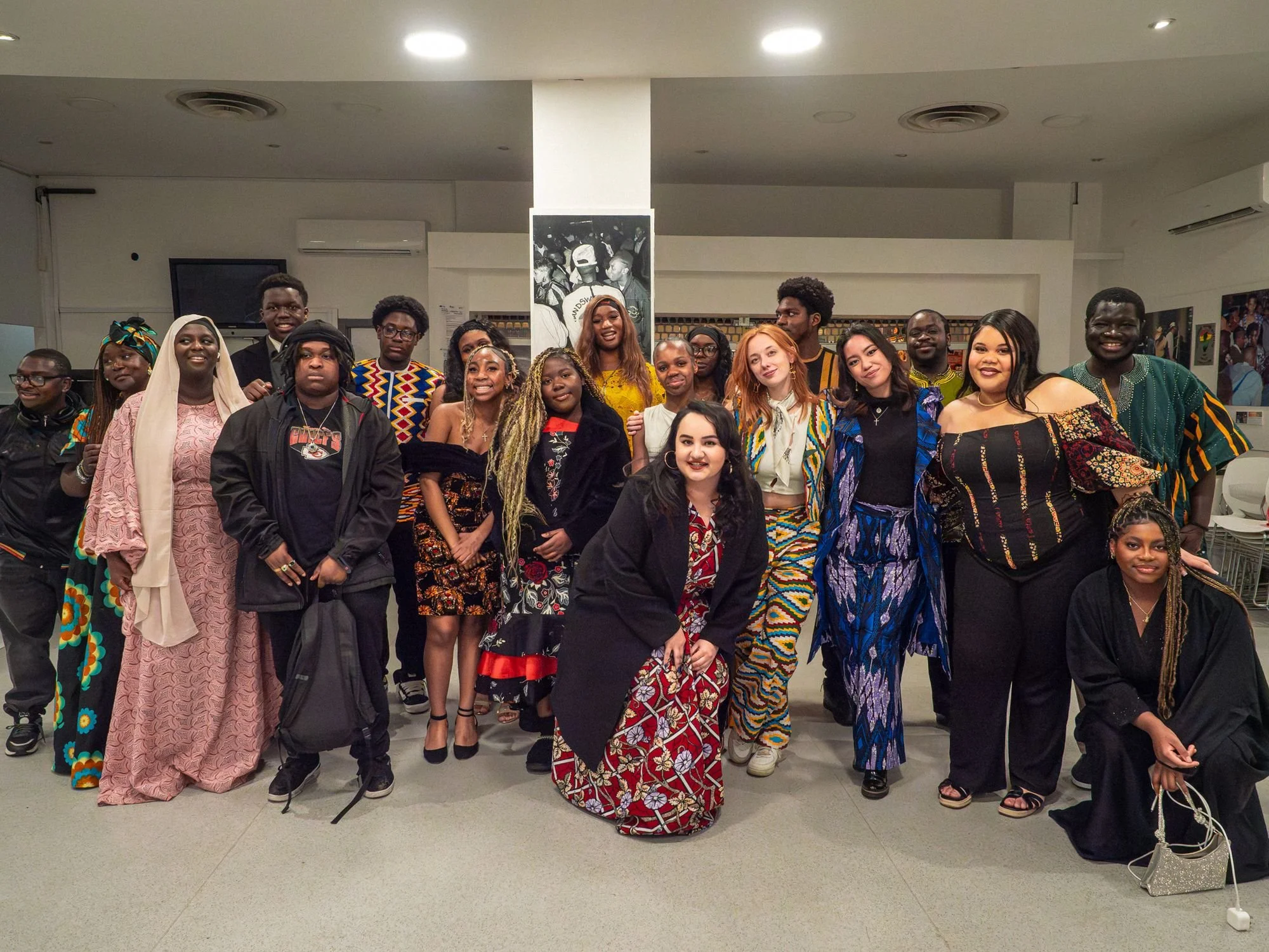 A group of young people at an event