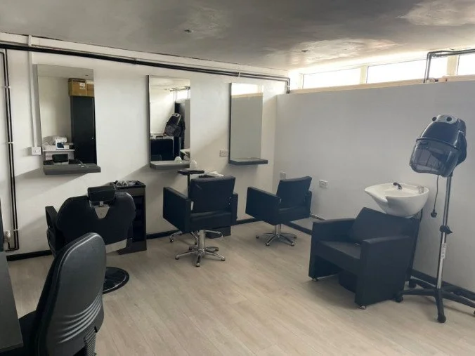 Hair dressing space at the Highlife centre