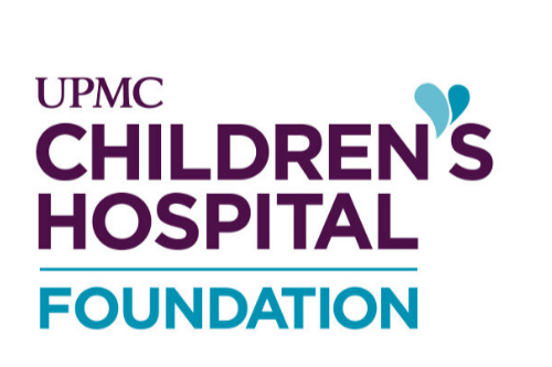 Logo for UPMC Children's Hospital Foundation with purple and blue text and design elements.
