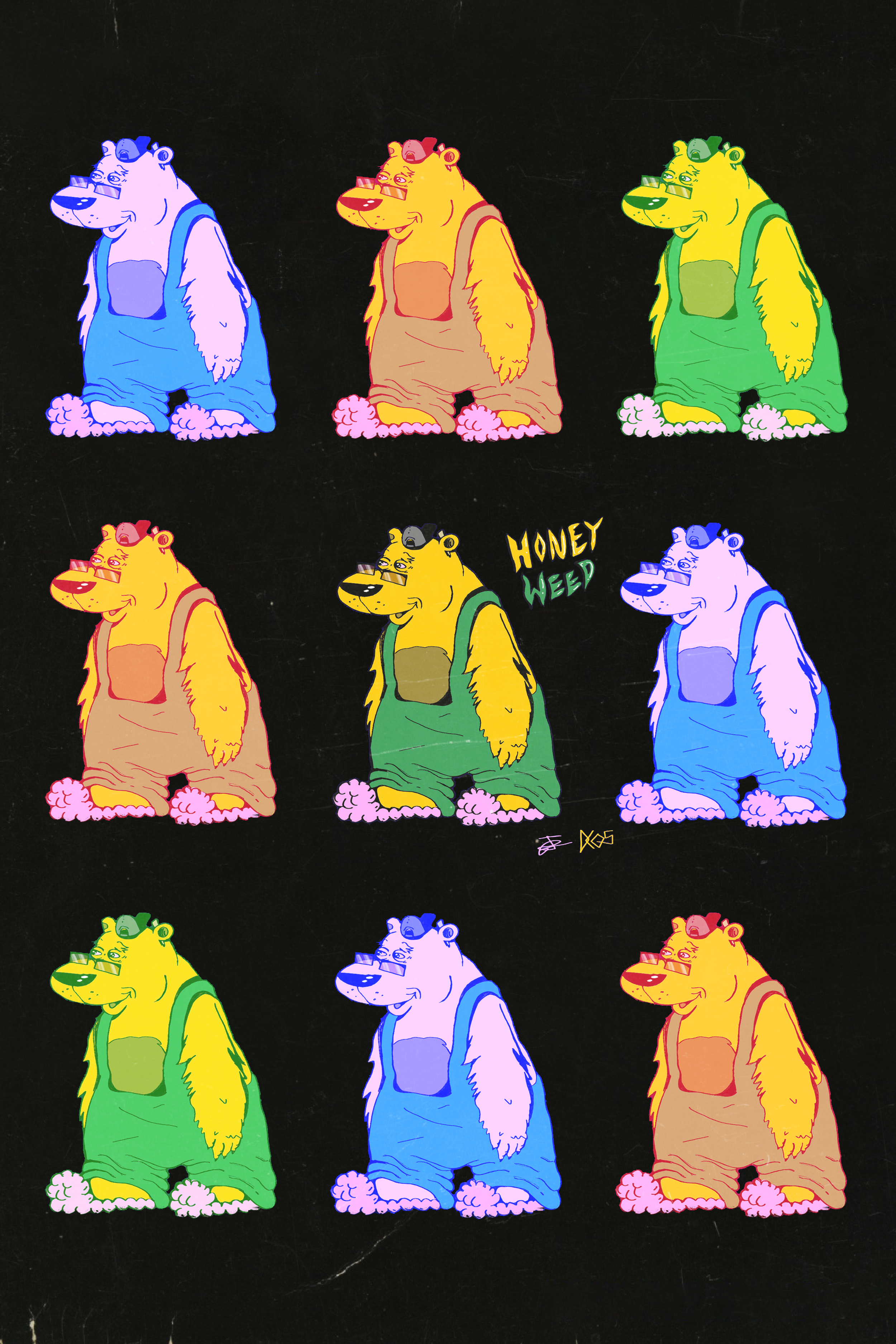 Limited Edition Honeyweed 12x18 Print